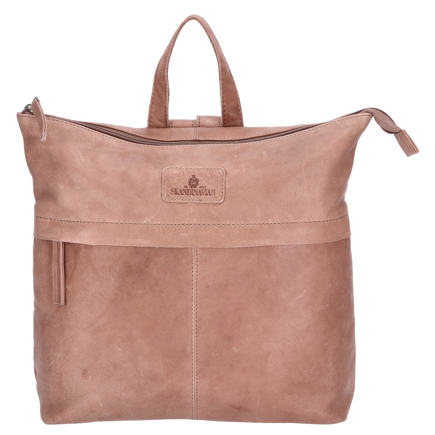 The Skandinavian Brand Damen Leder Rucksack  beige Abbildung 4