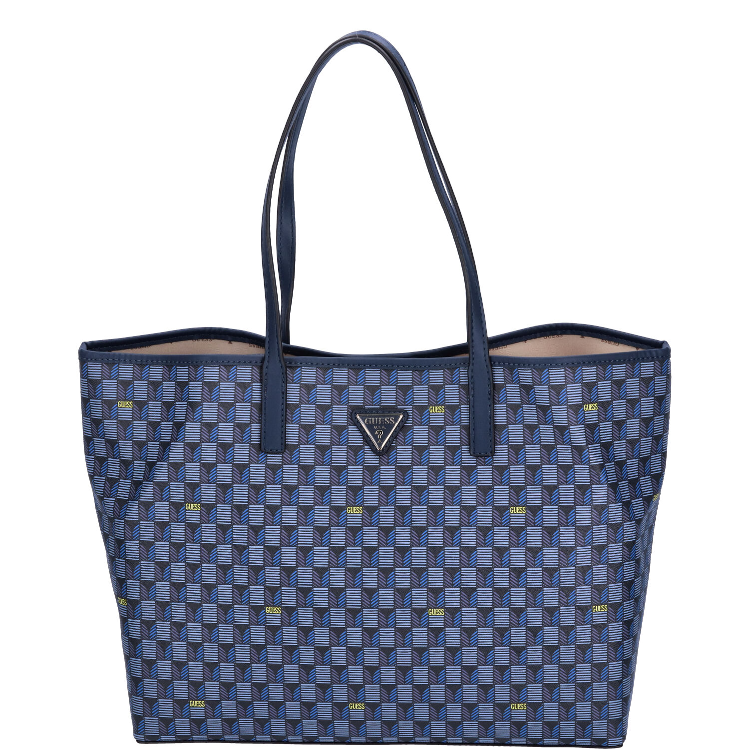 GUESS Damen Shopper Vikky Blue Logo