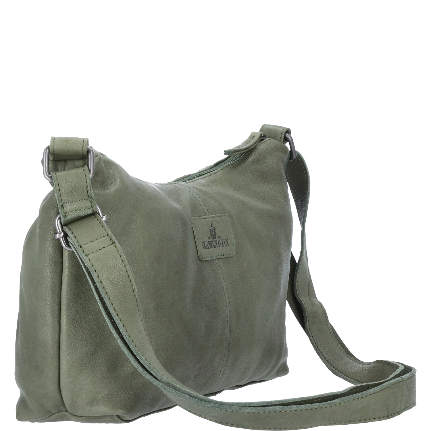 The Skandinavian Brand Damen Ledertasche, Schultertasche  grün