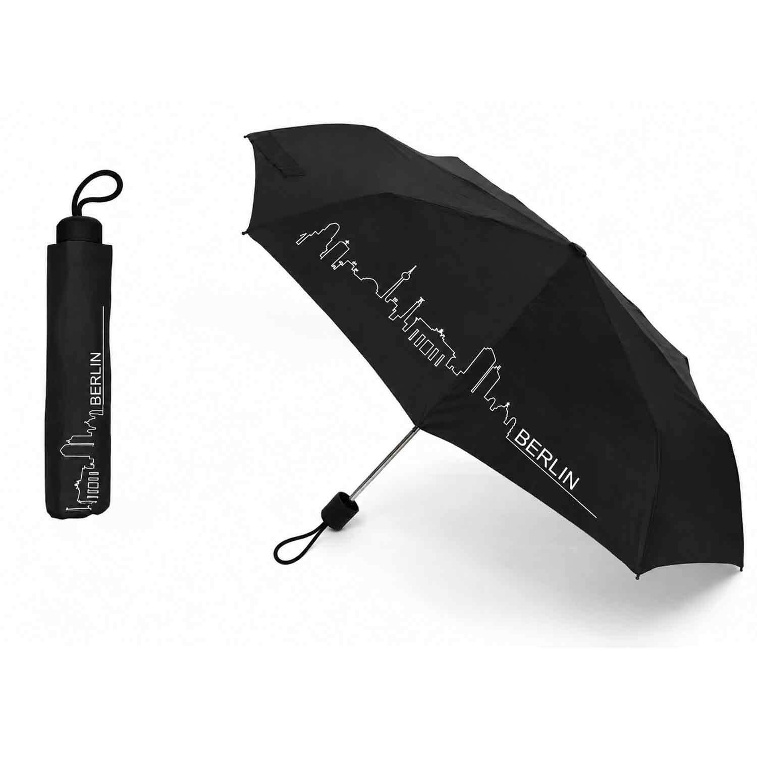 Happy Rain Regenschirm  Super Mini -- Skyline Berlin Abbildung 1
