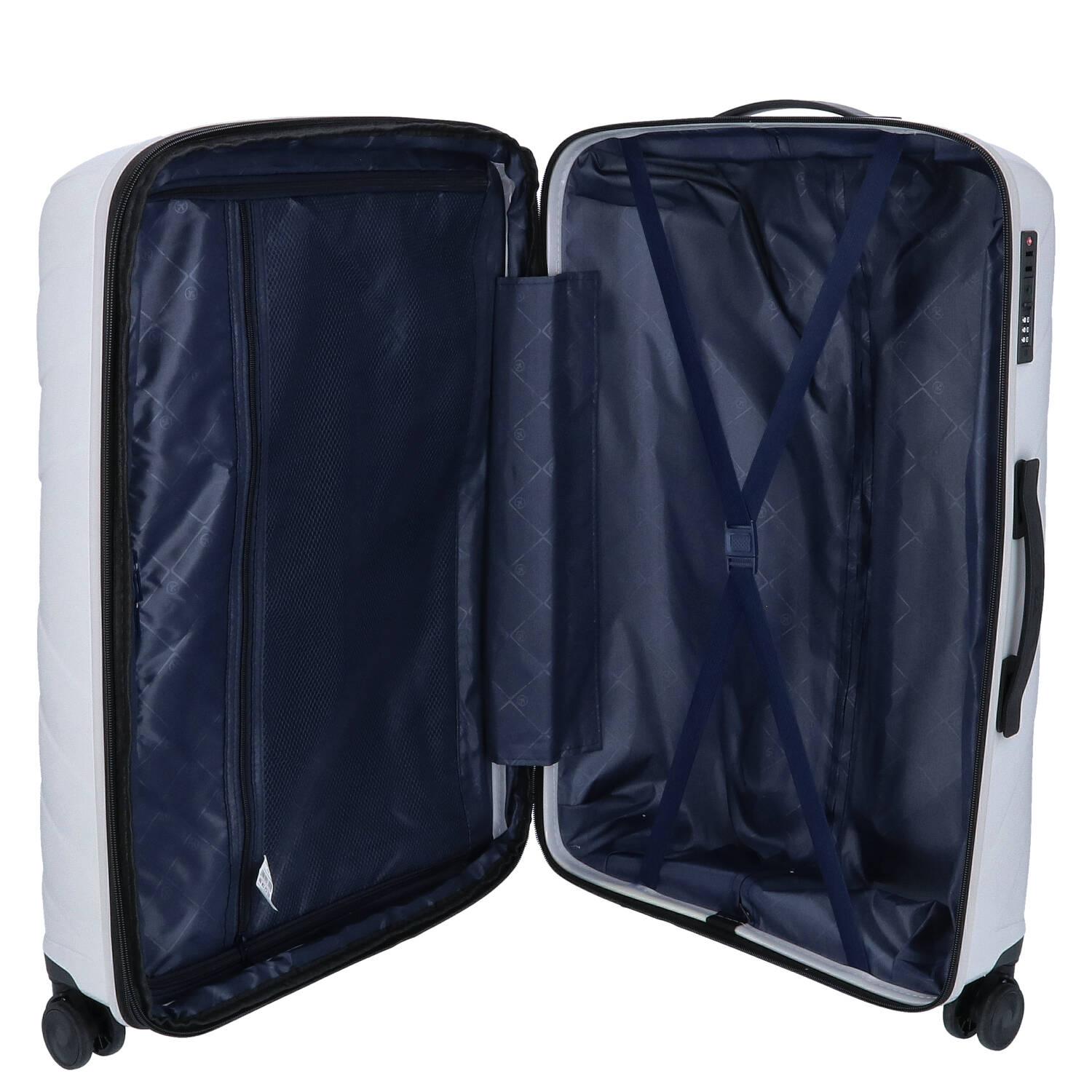 DYX 4 Rollen Trolley 3er Set S/M/L Dubai weiß Abbildung 6