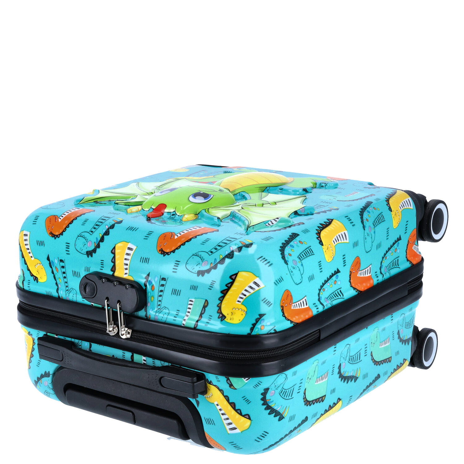 TheTrueC Kindertrolley 4 Rollen Dino - grün Abbildung 8