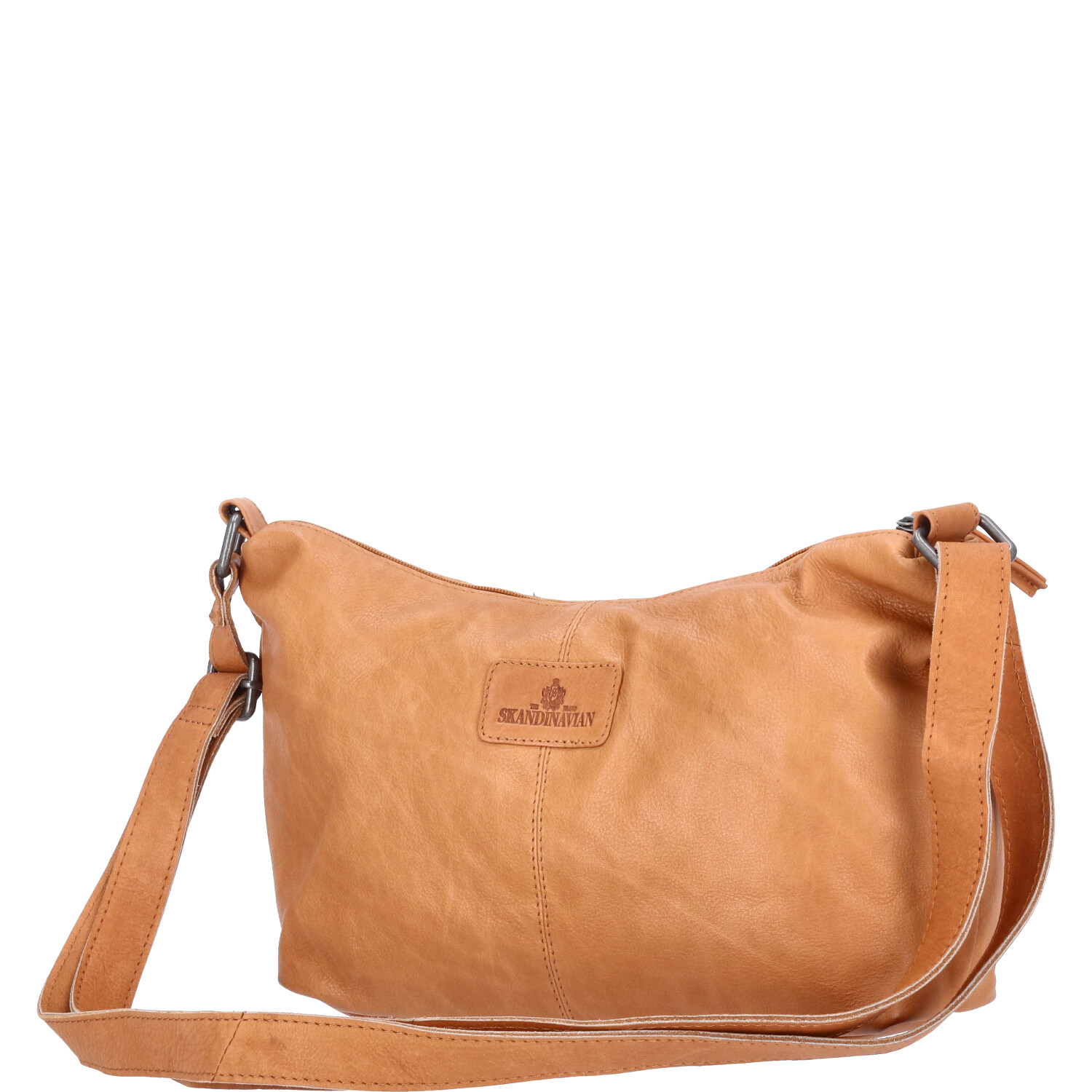 The Skandinavian Brand Damen Ledertasche, Schultertasche  Cognac