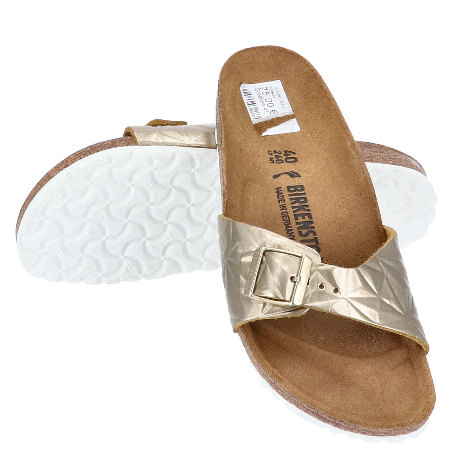 Birkenstock Sandalen Größe 40 Madrid BS Spectral Platin   Abbildung 1