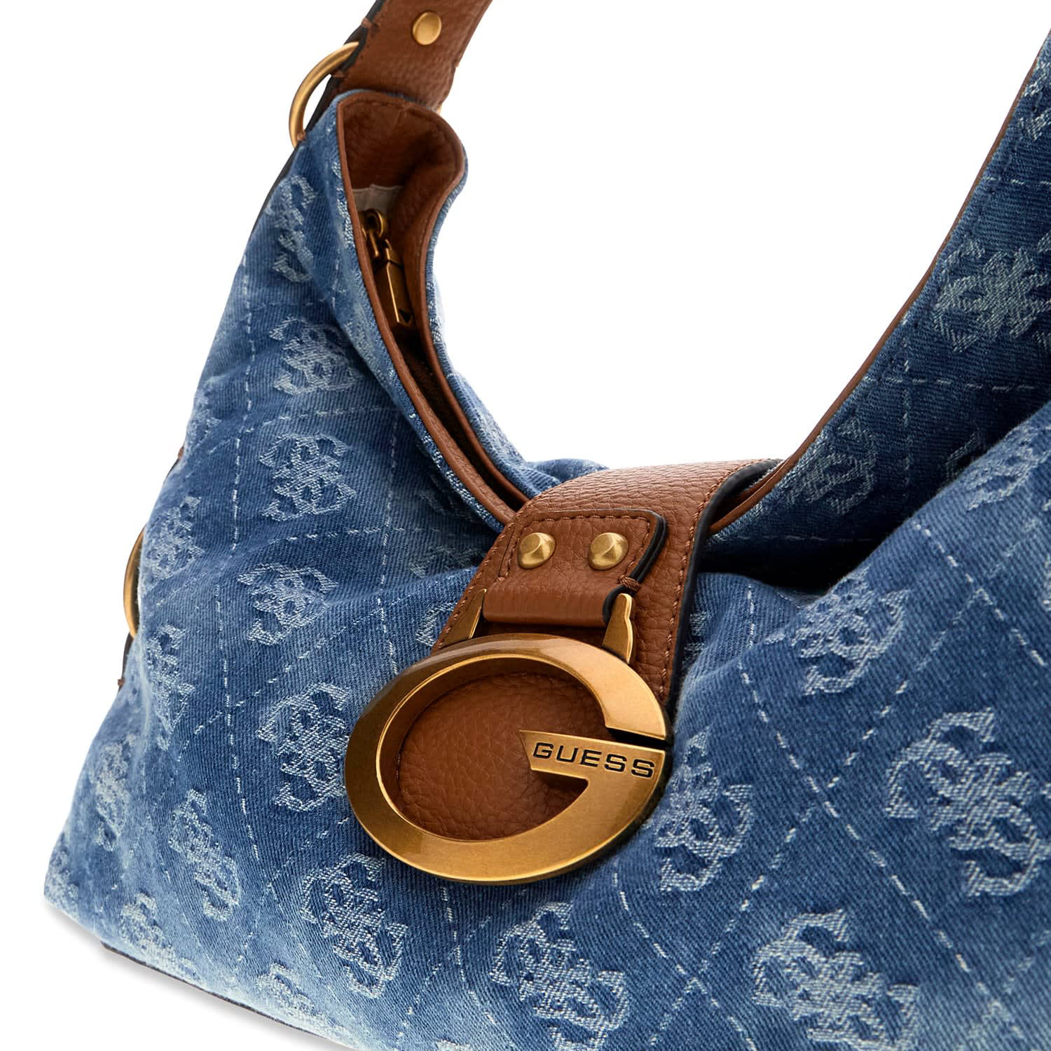 GUESS Schultertasche camden Denim Logo Abbildung 4