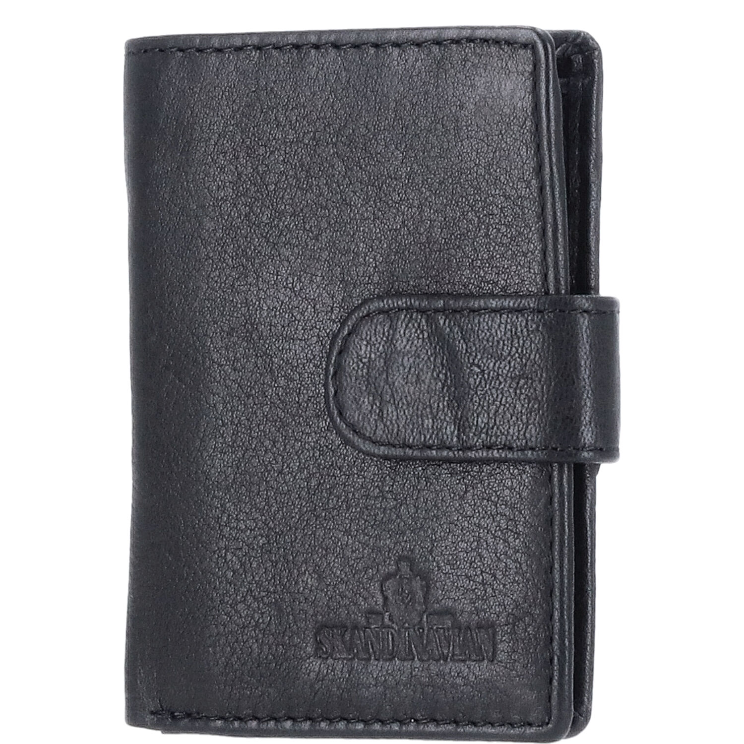 The Skandinavian Brand Leder Kreditkartenetui  schwarz Abbildung 1