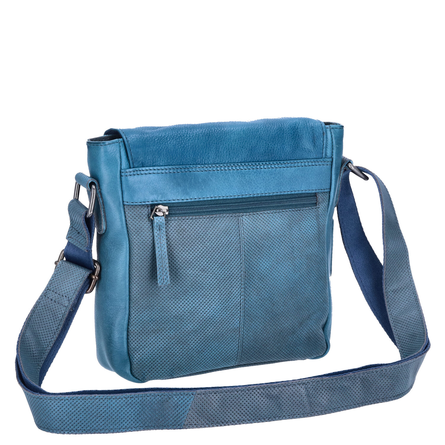 The Skandinavian Brand Damen Leder Schultertasche  Blue