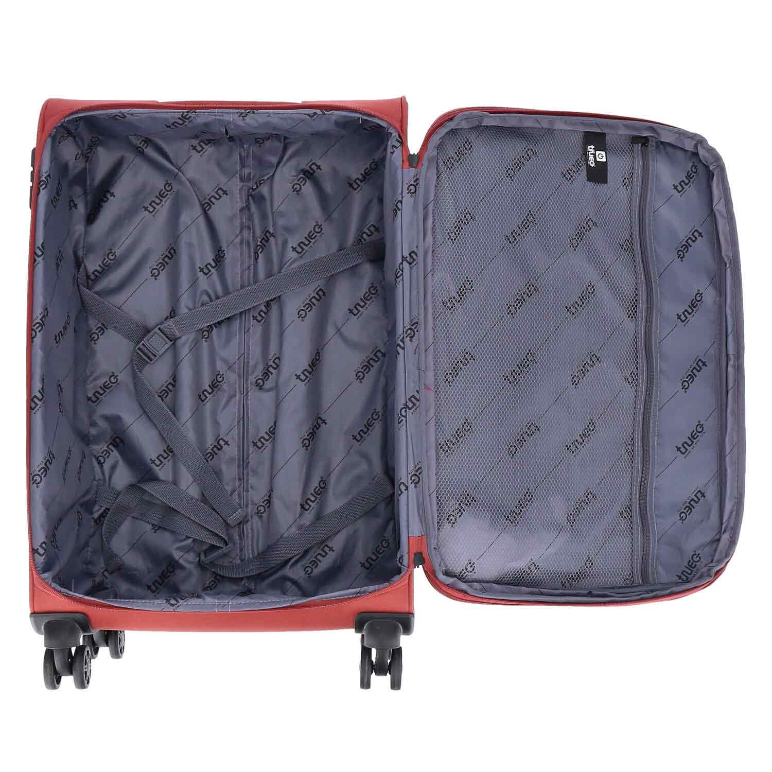 TheTrueC 4 Rollen Koffer 3er Set  S/M/L Kopenhagen Rostfarbe Abbildung 8