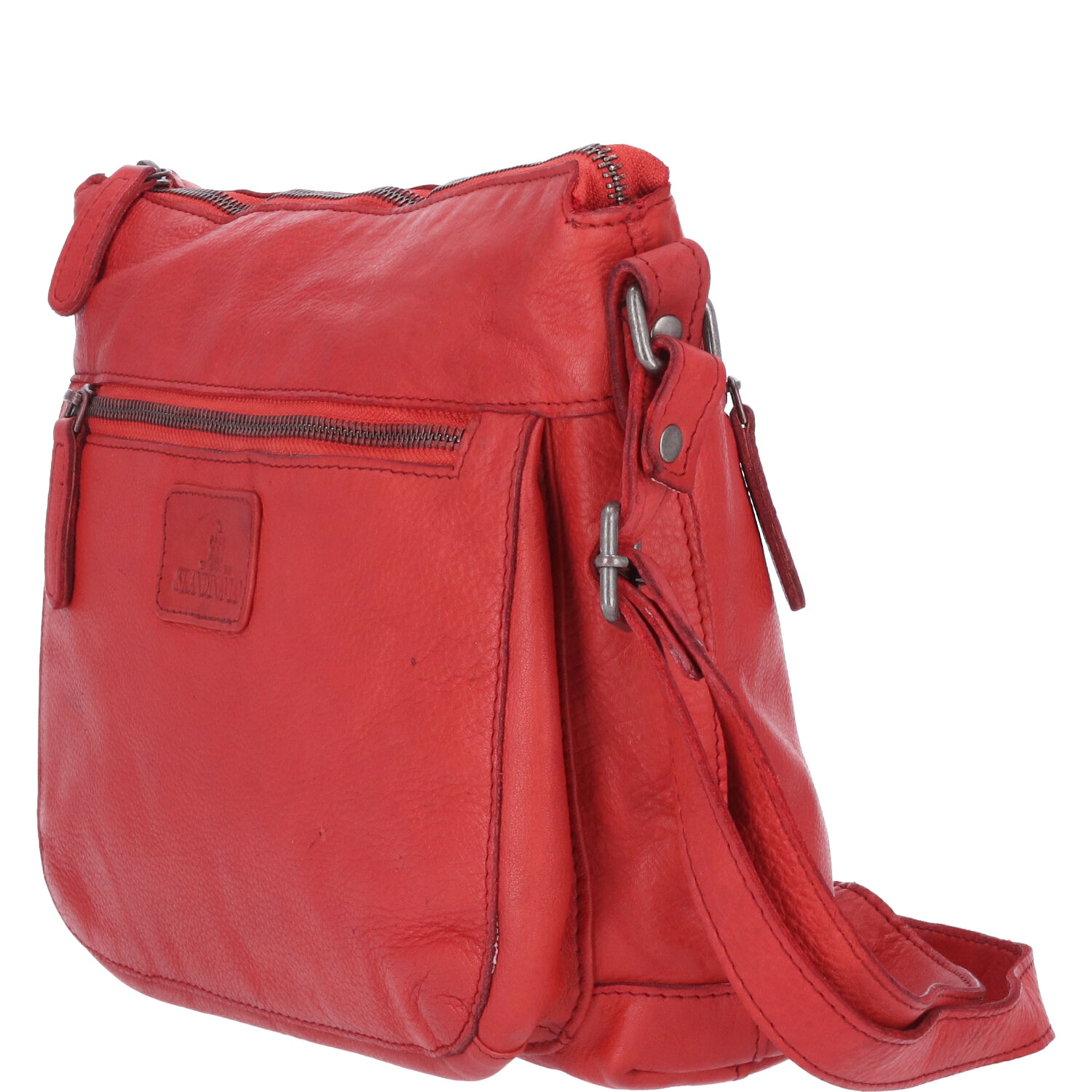 The Skandinavian Brand Damen Ledertasche  rot