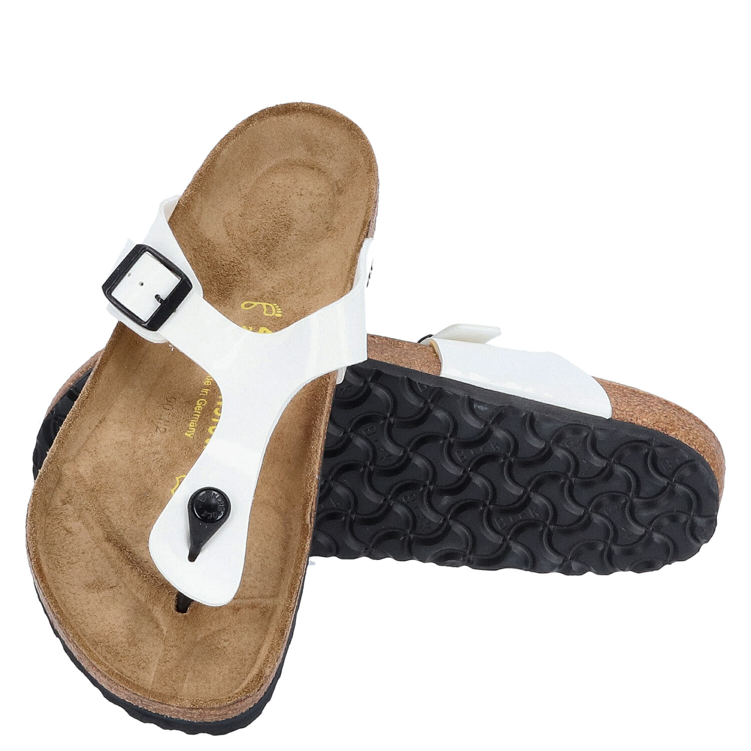 Birkenstock Sandalen Größe 42 Gizeh BS Patent white   Abbildung 1