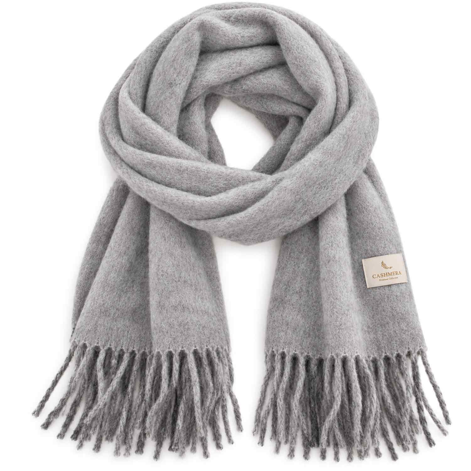 Cashmera Damen Winterschal - grey Abbildung 1