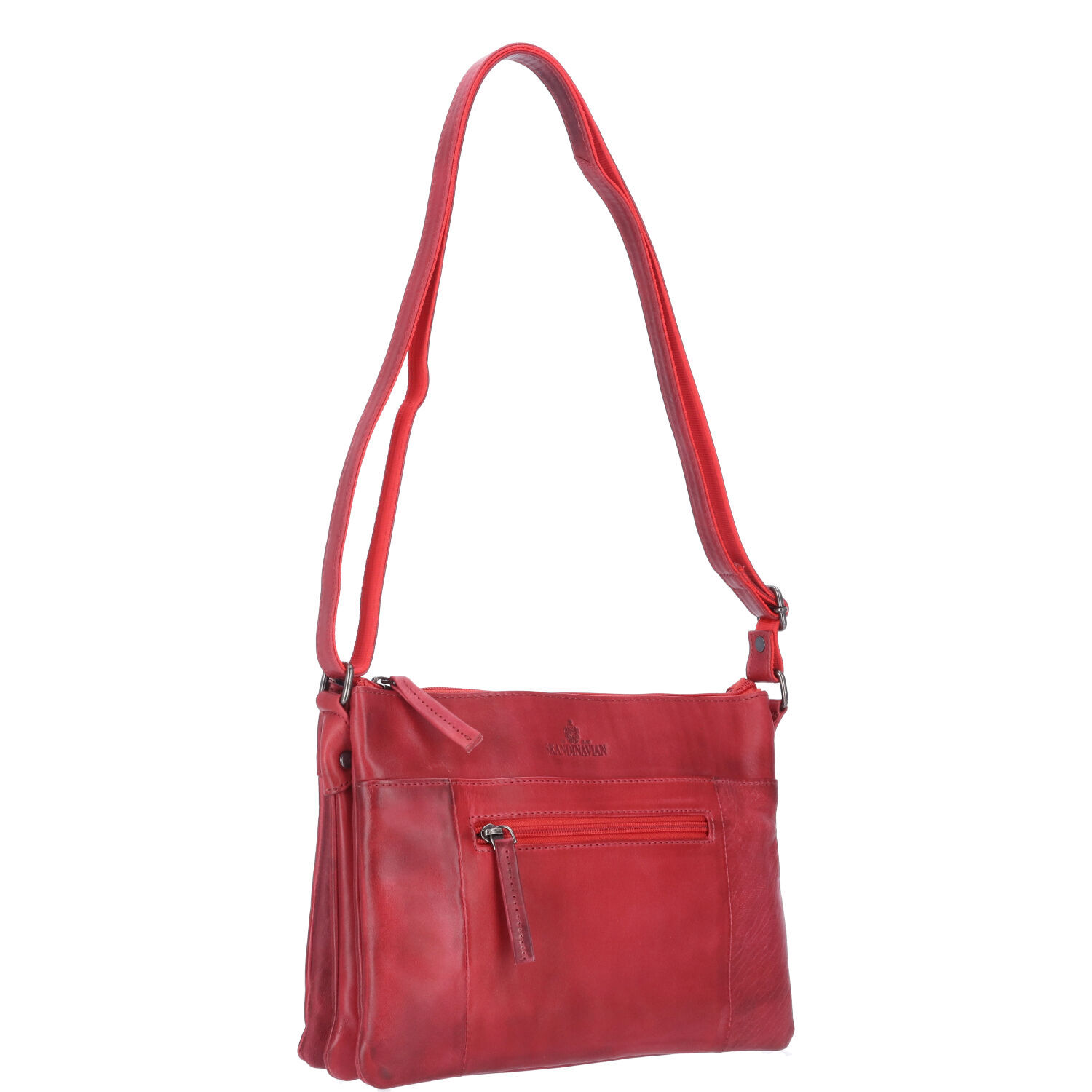 The Skandinavian Brand Damen Ledertasche AVANCO rot