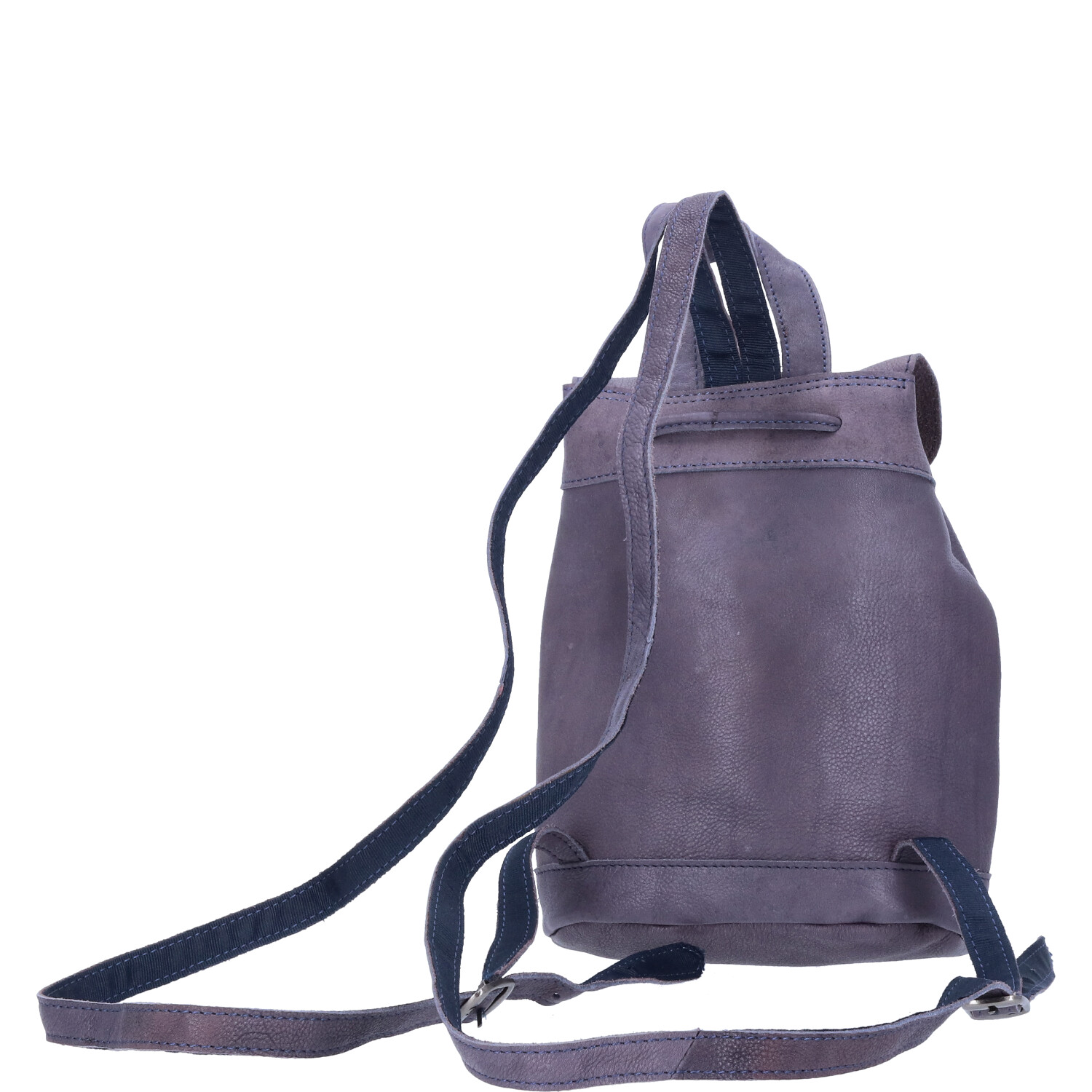 The Skandinavian Brand Mini Leder Rucksack  blau