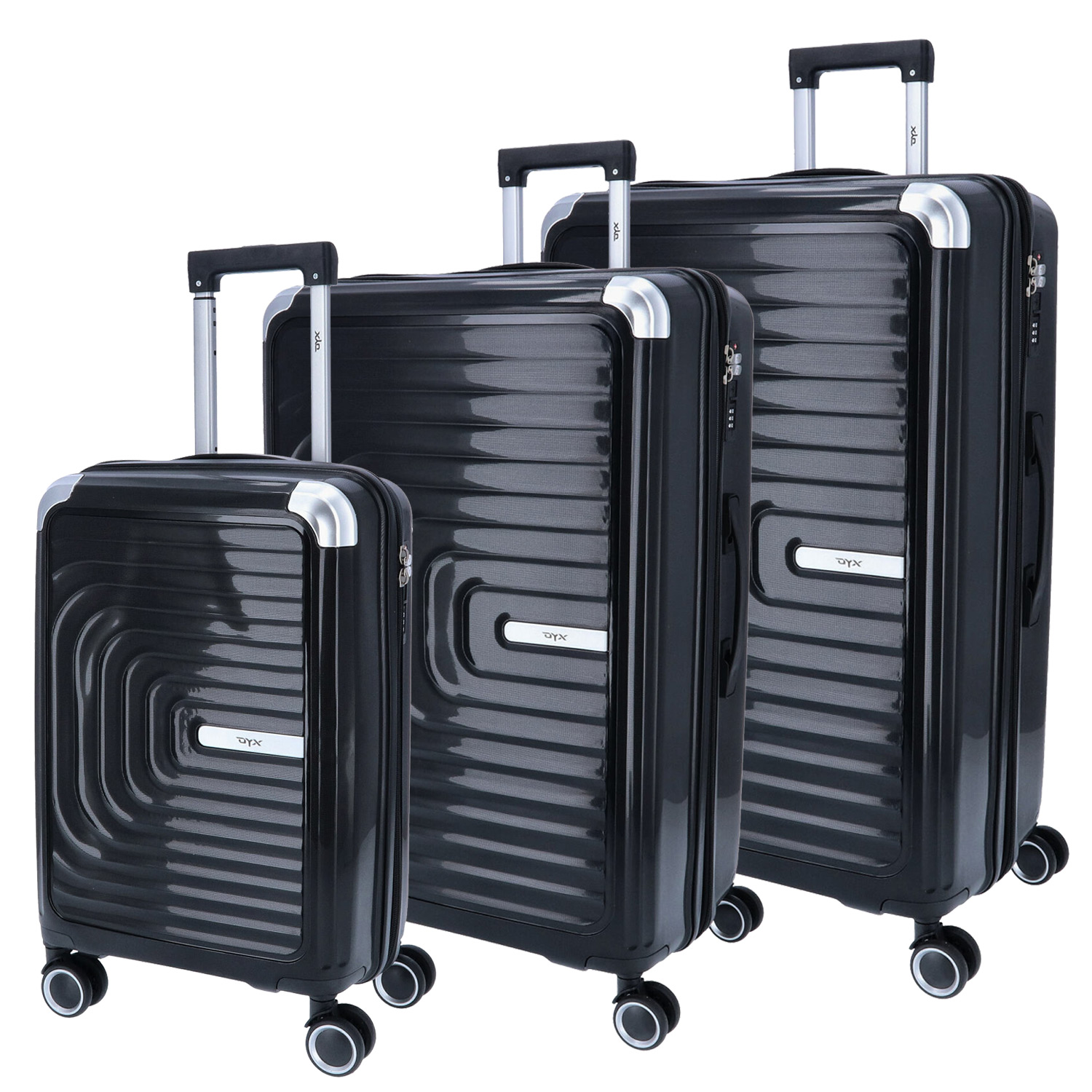 DYX 4 Rollen Trolley 3er Set S/M/L Barcelona 99-gemischt Abbildung 1