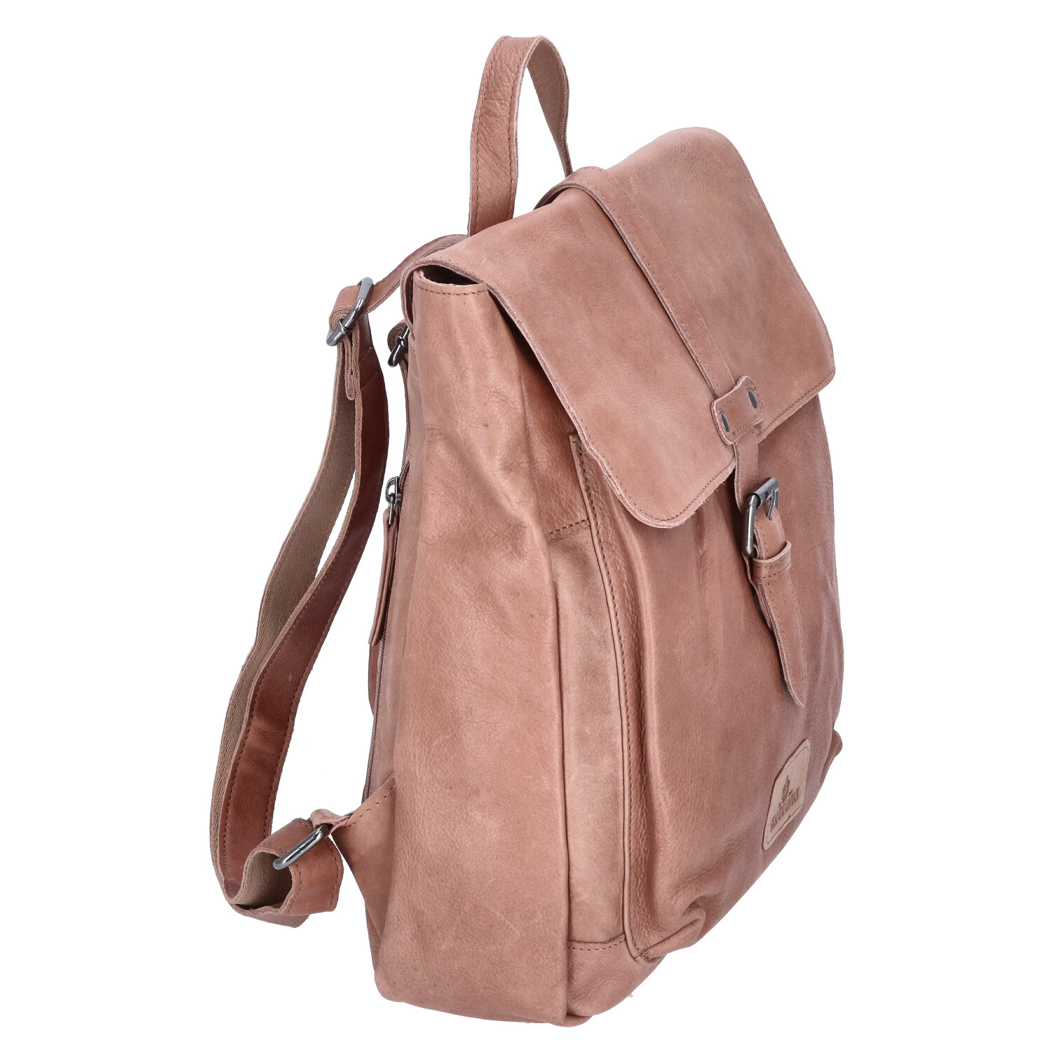 The Skandinavian Brand Damen Leder Rucksack - beige Abbildung 3