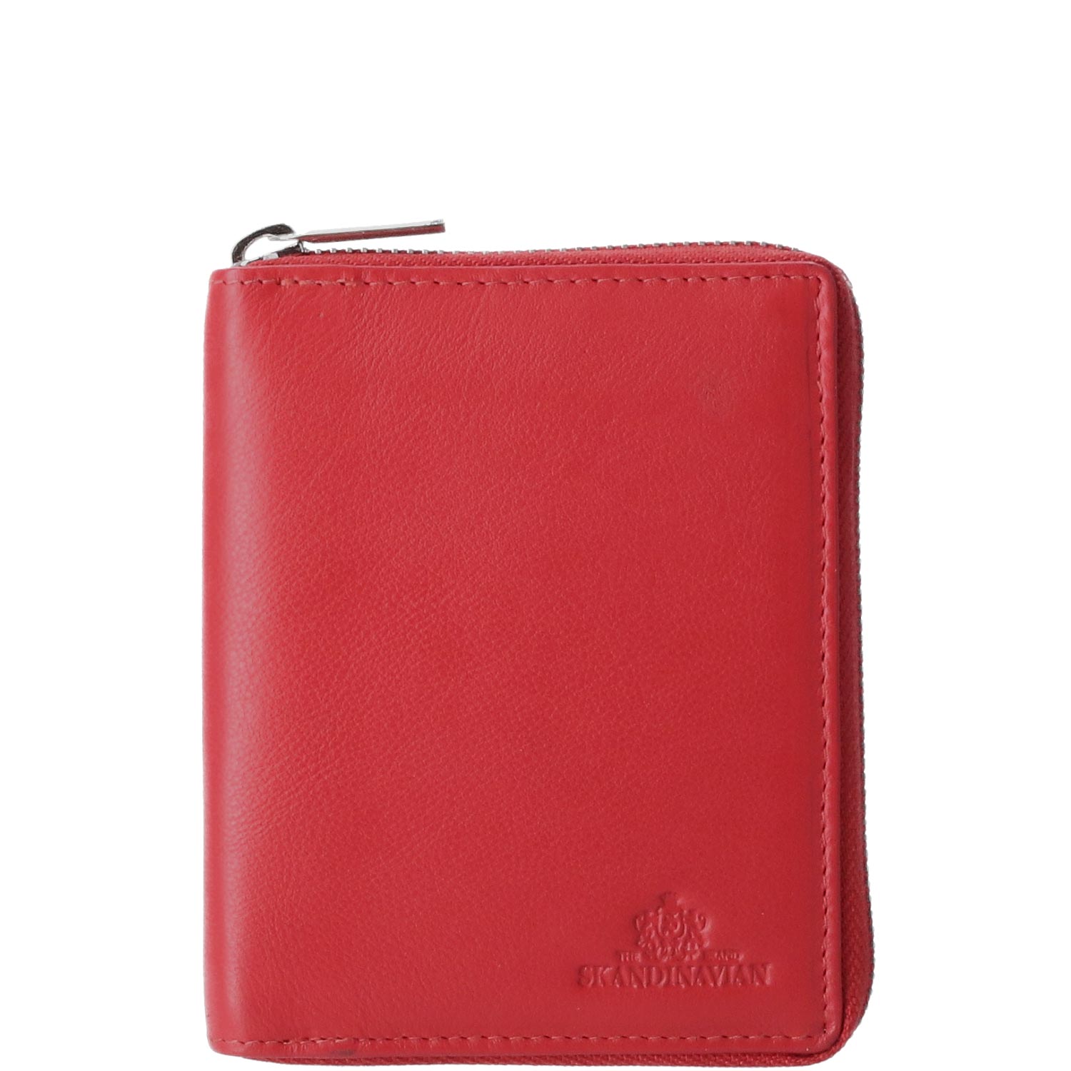 The Skandinavian Brand RFID Wallet Nappa Leather  rot