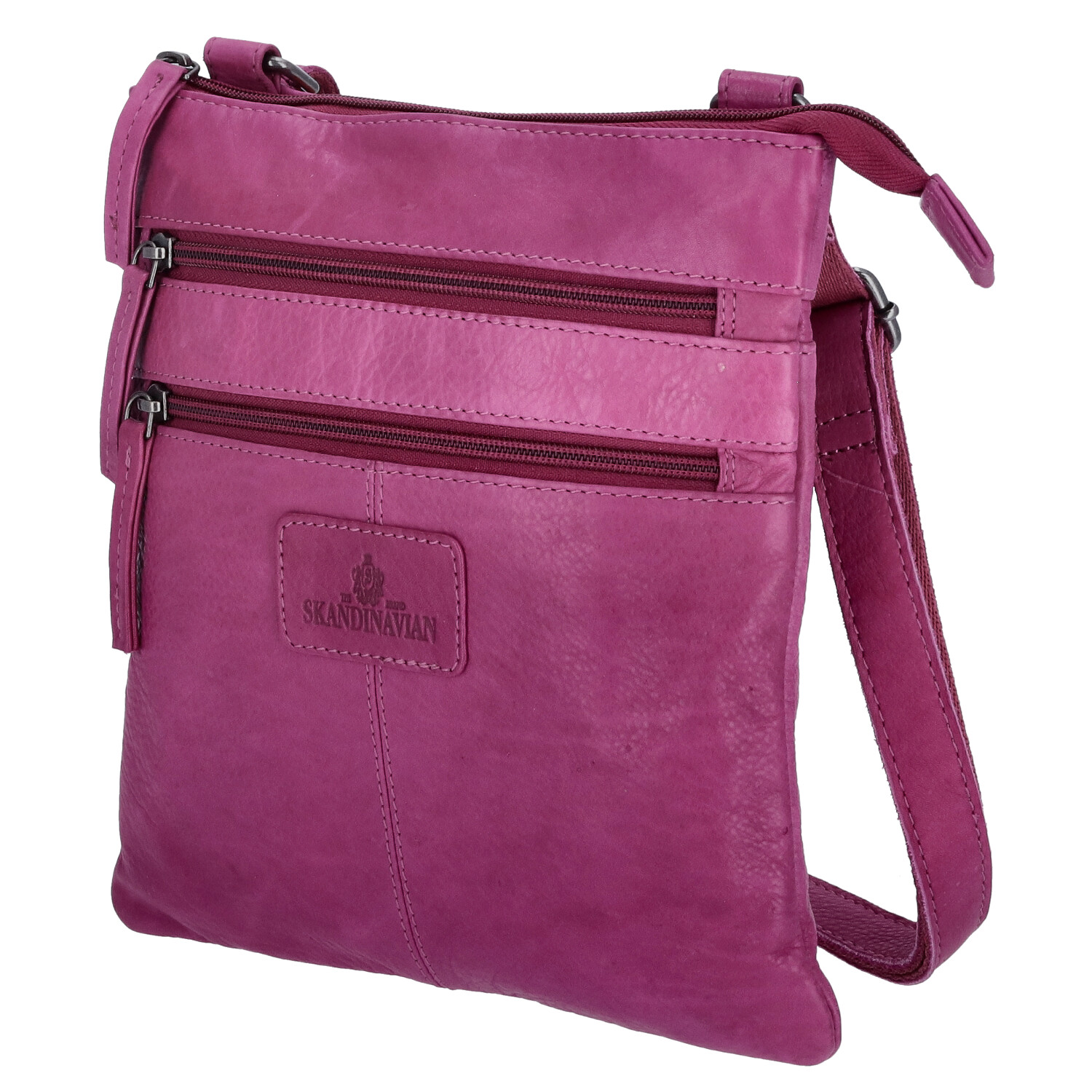 The Skandinavian Brand Damen Ledertasche Purple