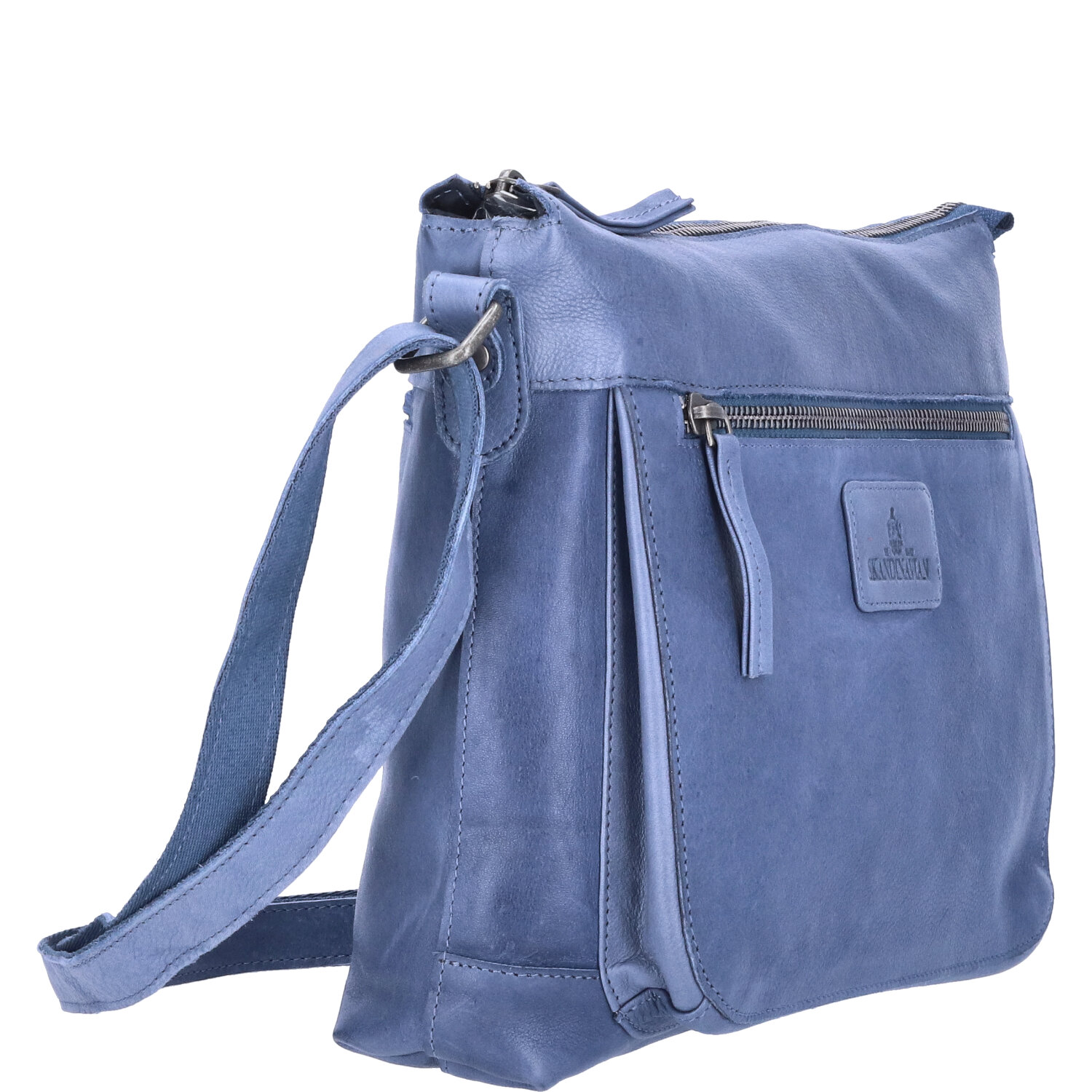 The Skandinavian Brand Damen Ledertasche  blau