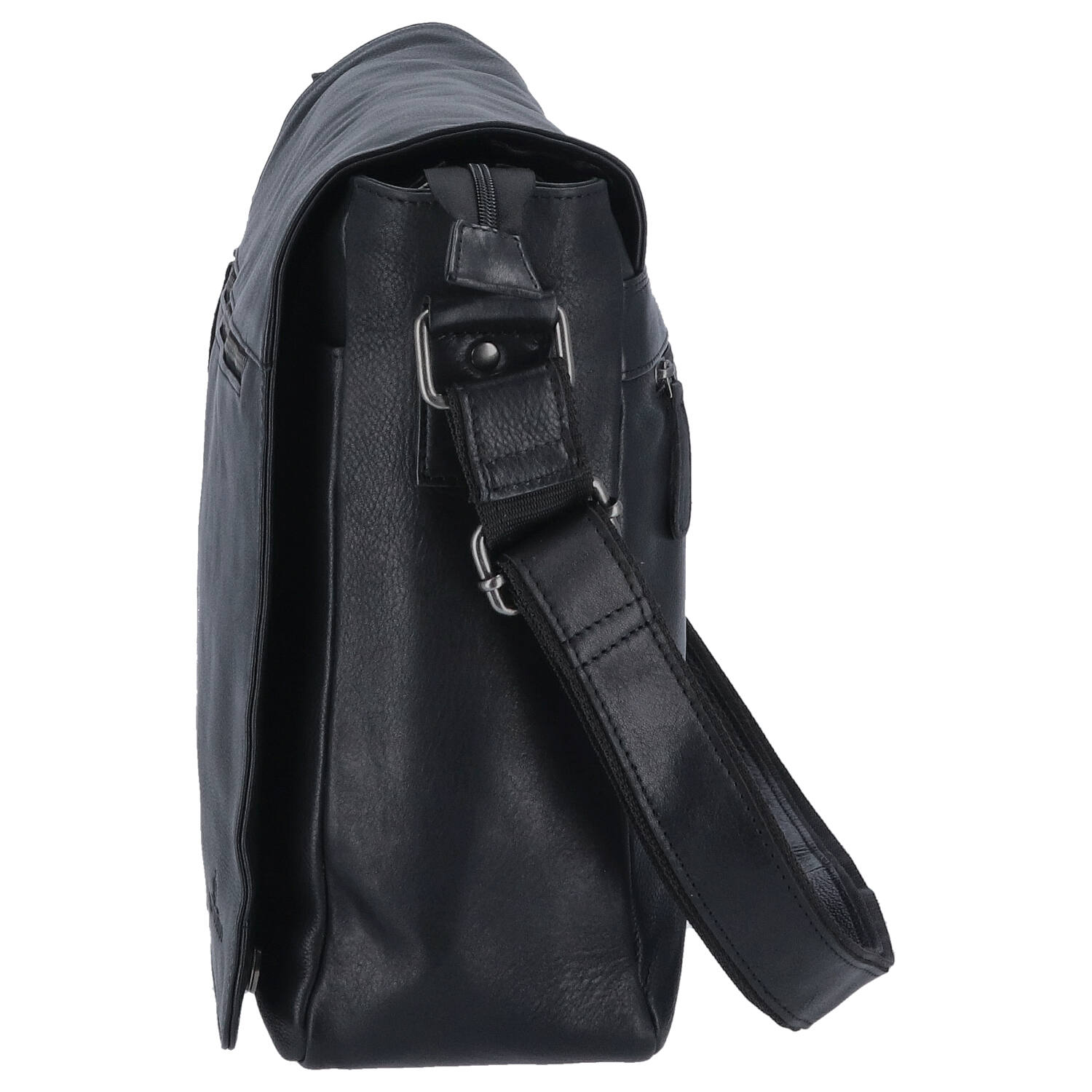The Skandinavian Brand Leder Messenger, Umhängetasche  00-schwarz Abbildung 4