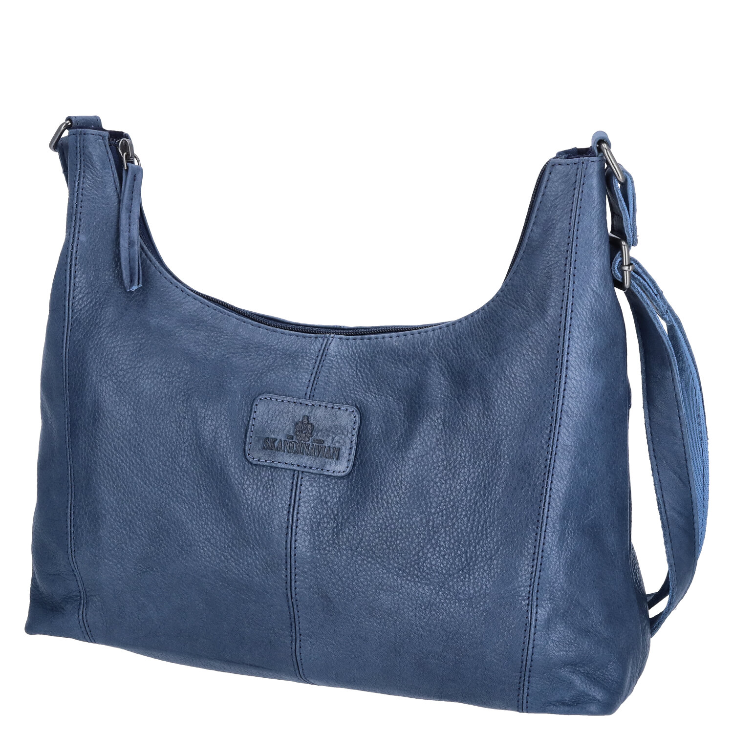 The Skandinavian Brand Leder Umhängetasche  Blue