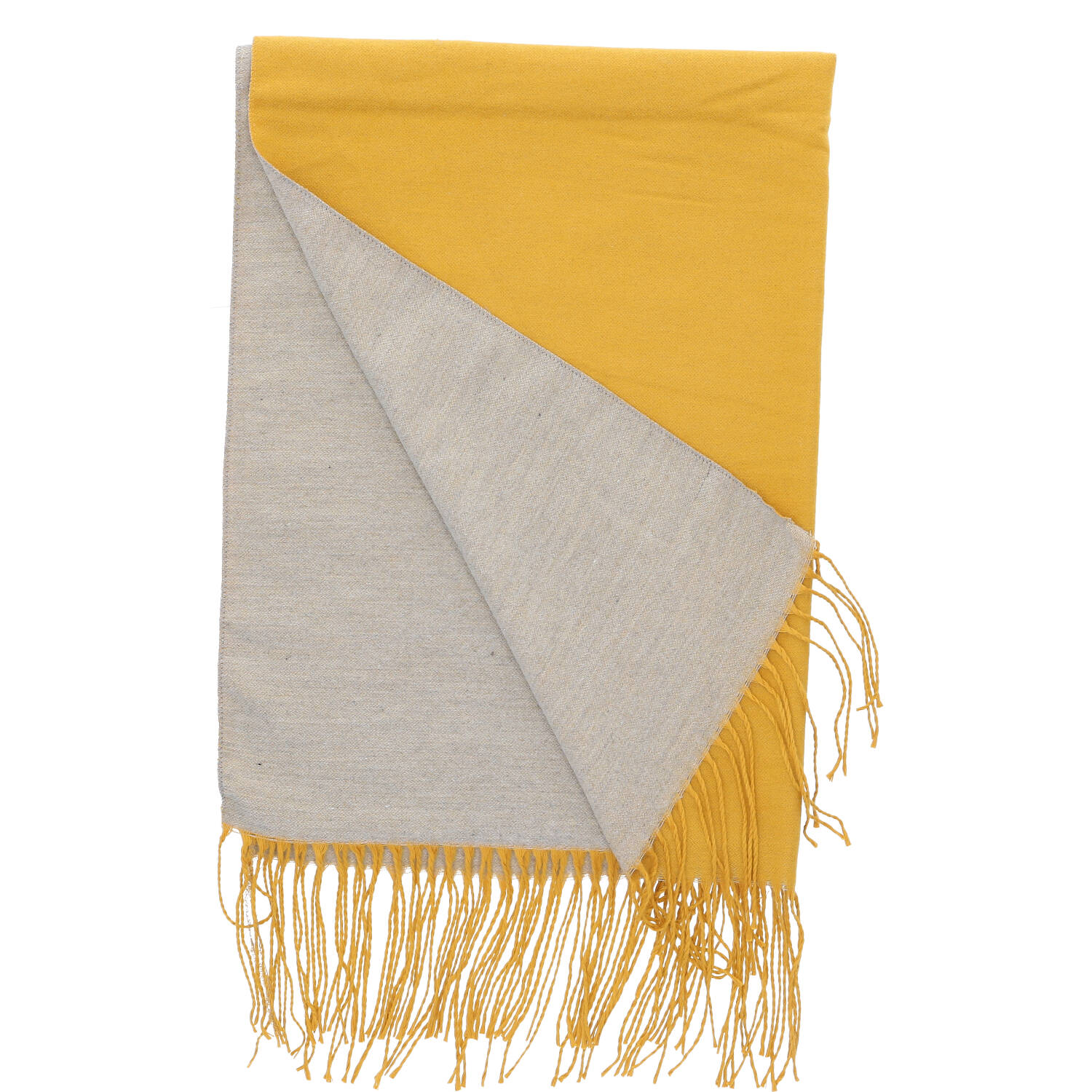Antonio Damen Schal soft Cashmera  gelb/grau Abbildung 2