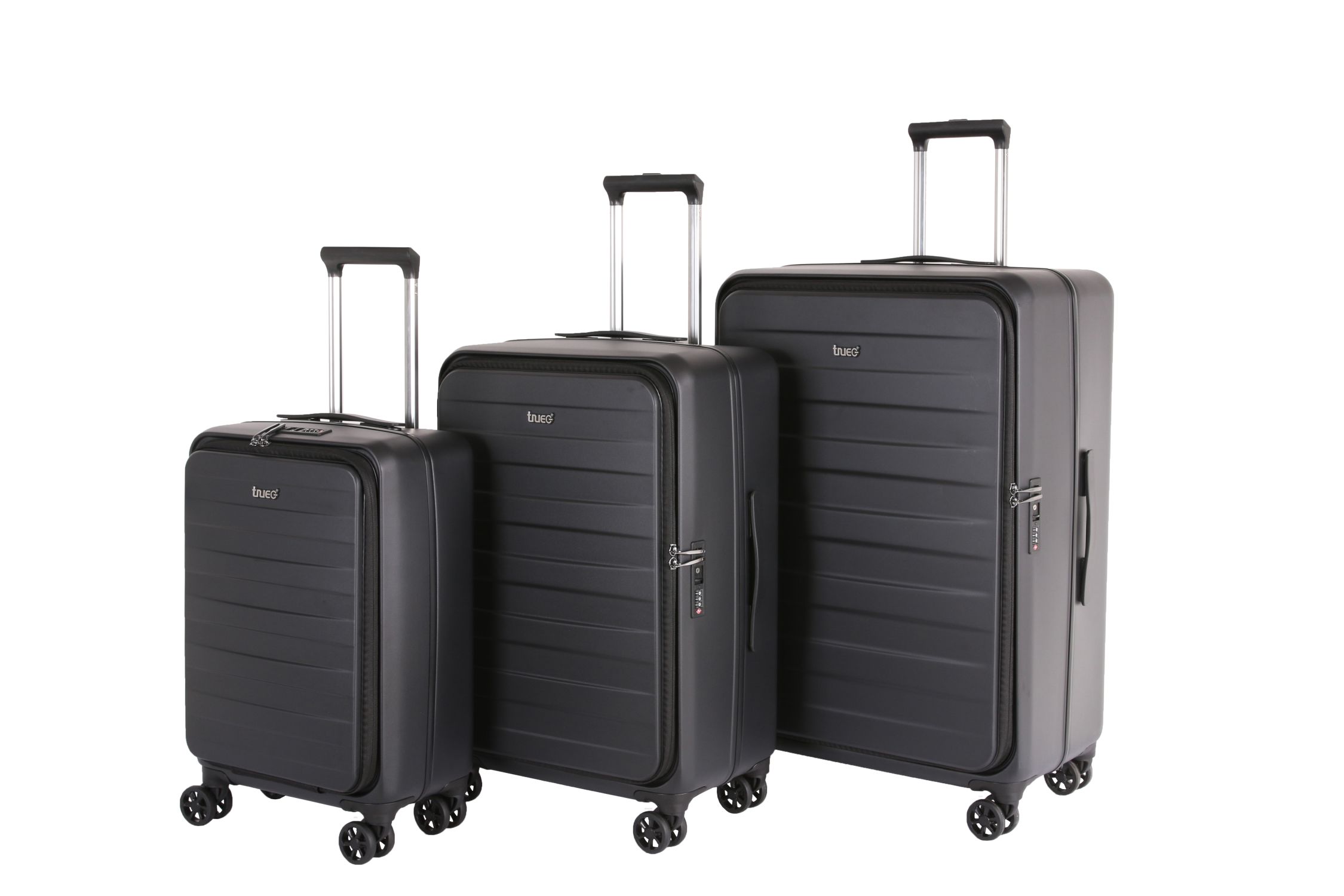 TheTrueC 4-Rad Toplader Trolley 3er-Set S/M/L Seoul Black