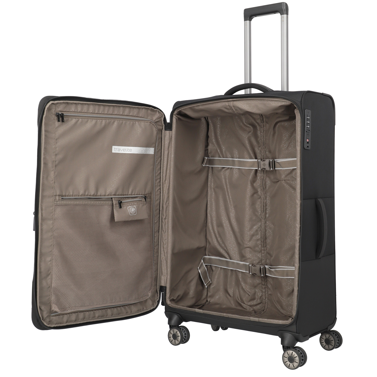 Travelite 4-Rad Trolley L Crosslite 5.0 schwarz