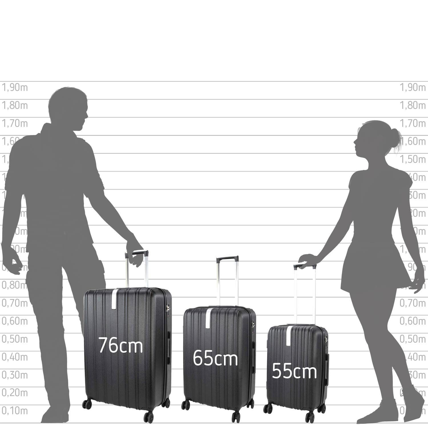 Samsonite Spinner 4 Rollen Koffer 75/28 cm Lite-Shock schwarz Abbildung 6