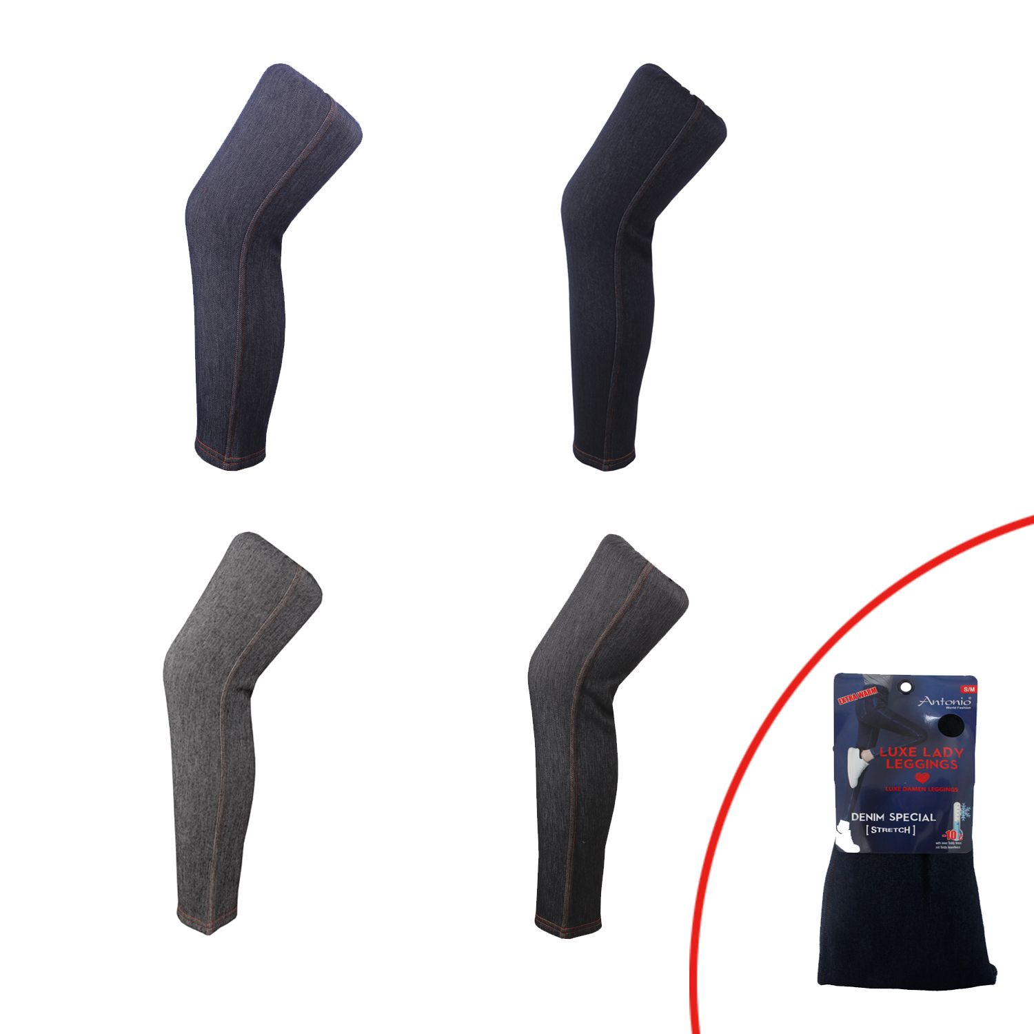 Antonio Teddy-Leggings mit Taschen - gemischt Abbildung 2