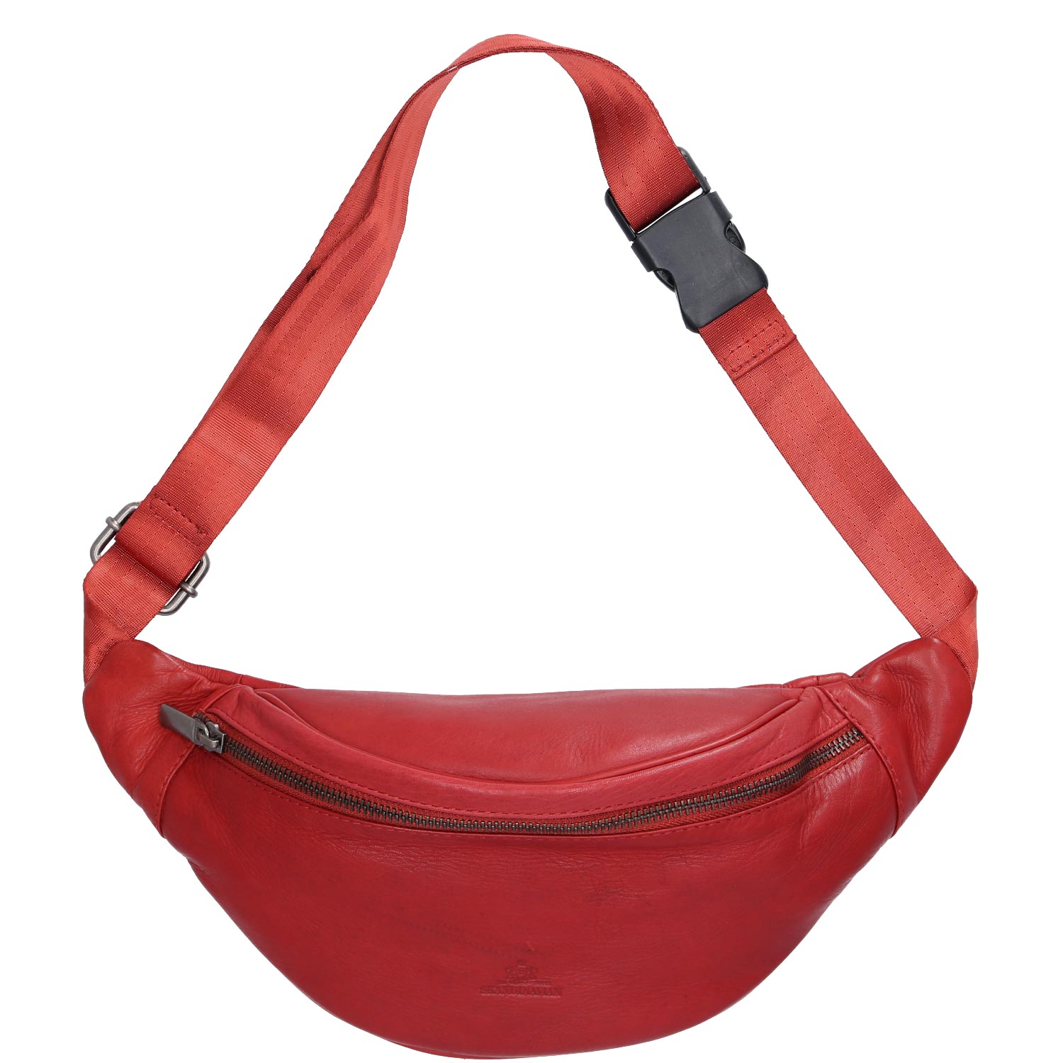 The Skandinavian Brand Hip Bag Washed Nappa  rot