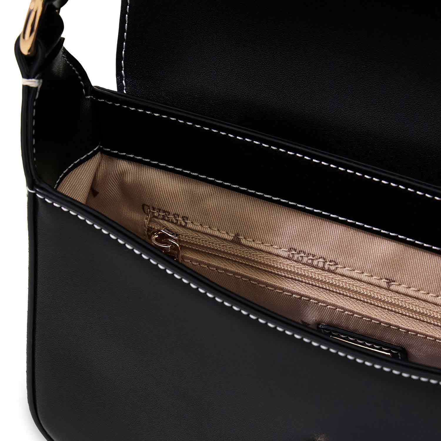 GUESS Umhängetasche Ruby Flap Black Abbildung 4