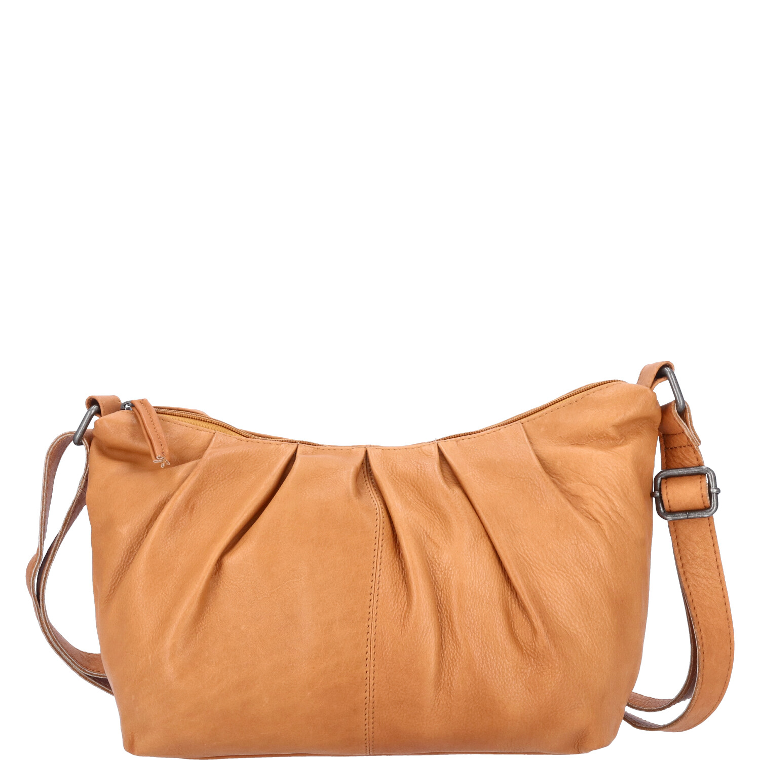 The Skandinavian Brand Damen Ledertasche, Schultertasche  Cognac