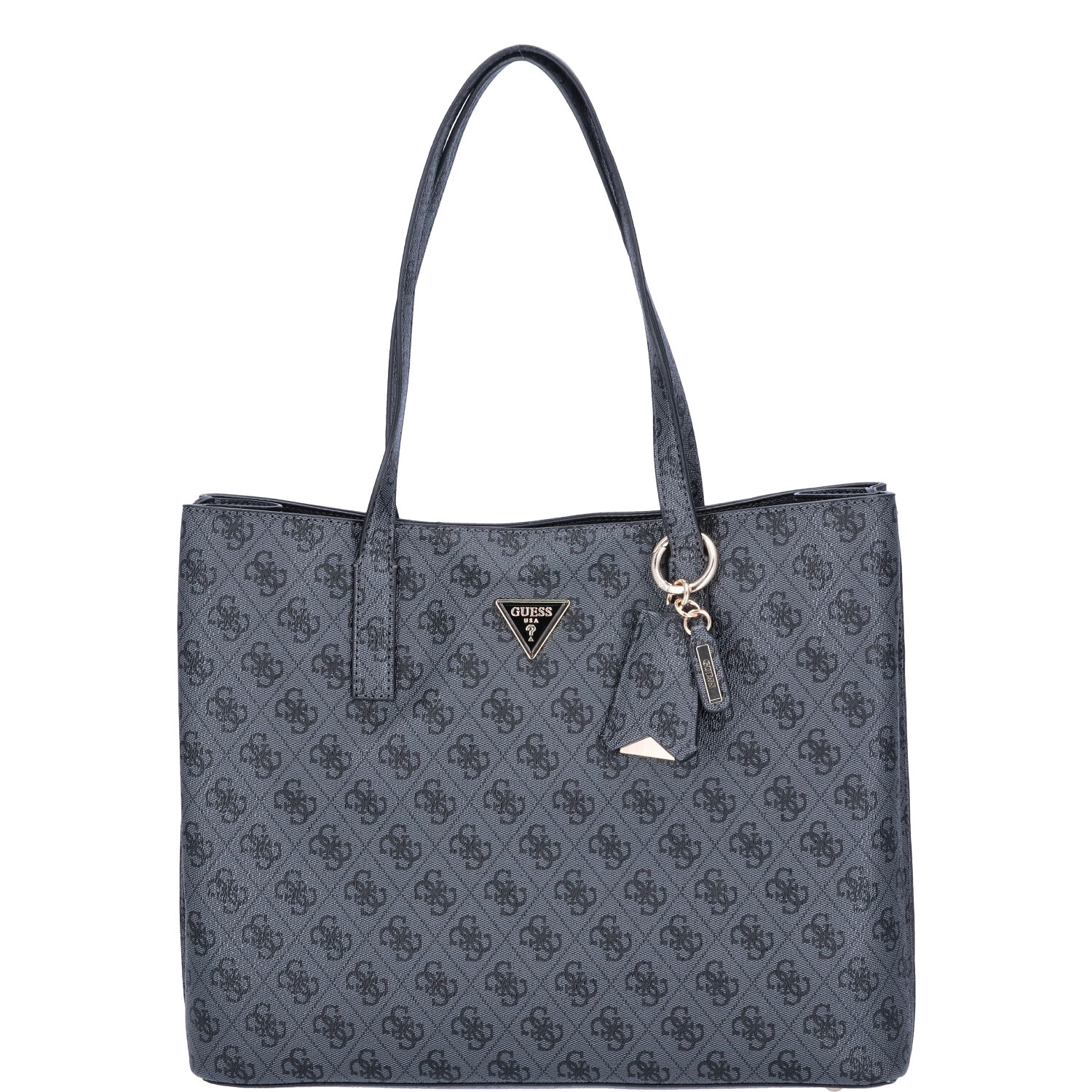 GUESS Damen Shopper Meridian Coal Logo