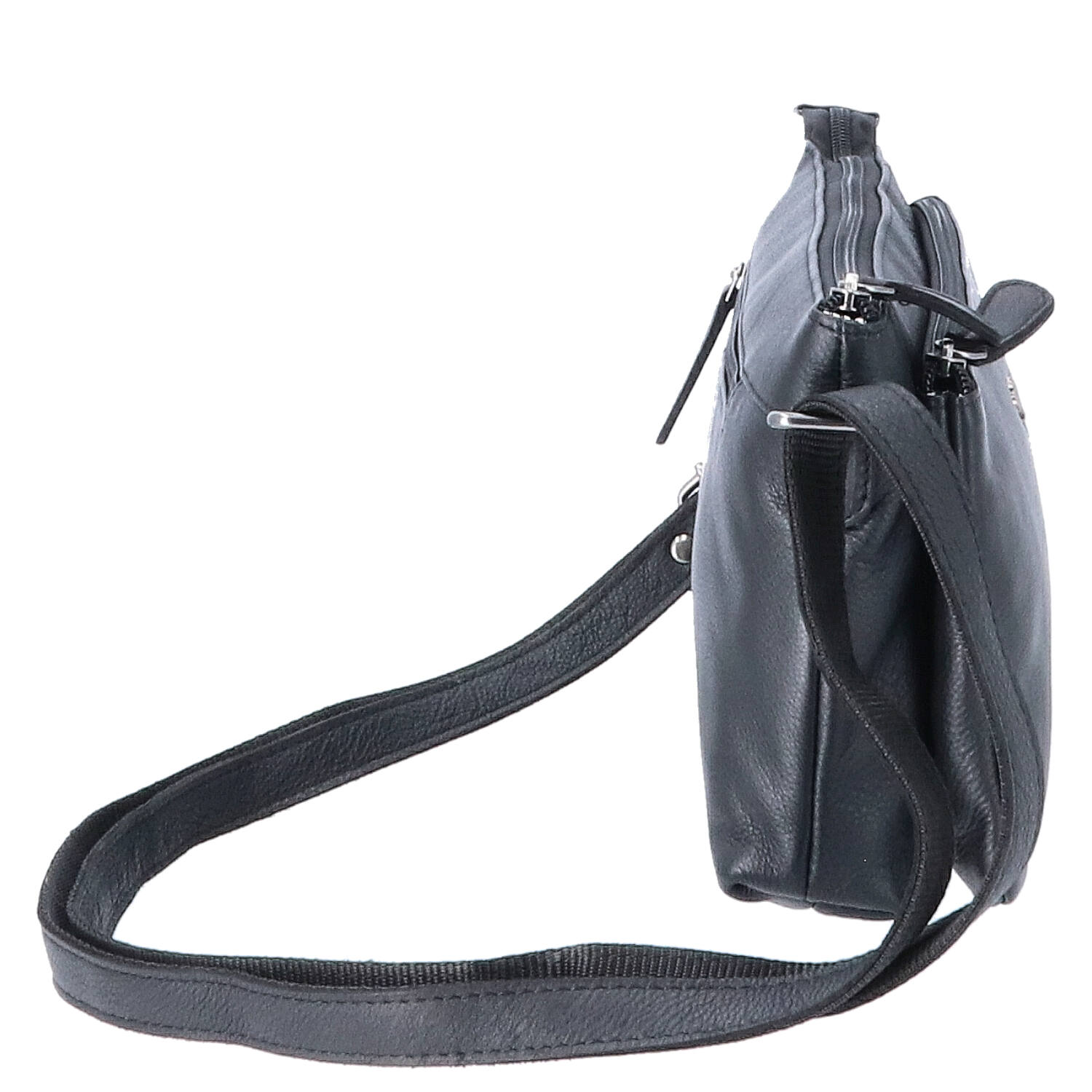 The Skandinavian Brand Leder Umhängetasche - Black Abbildung 3