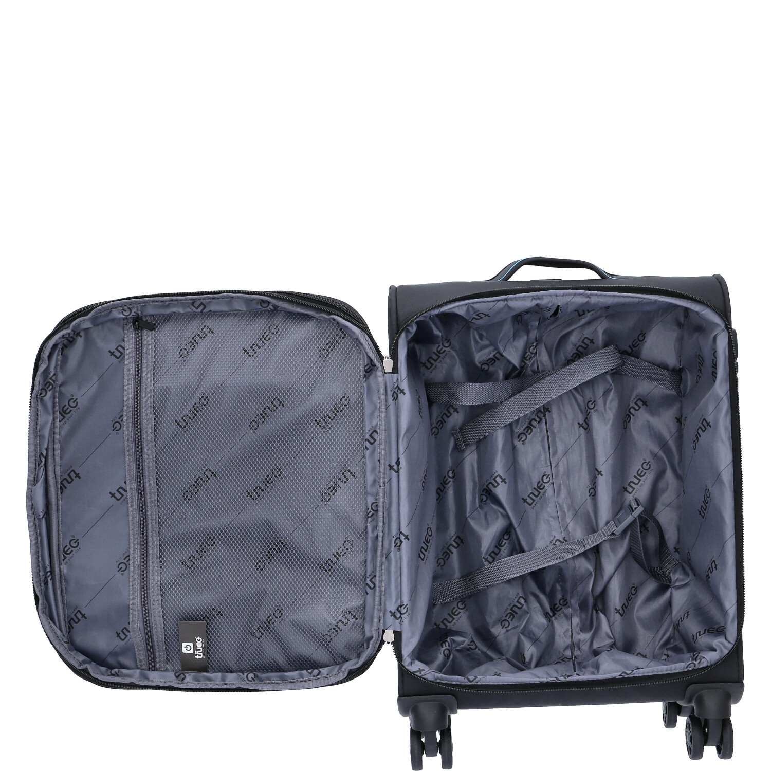 TheTrueC 4-Rad Trolley 55cm  Black-Blue Palma Black