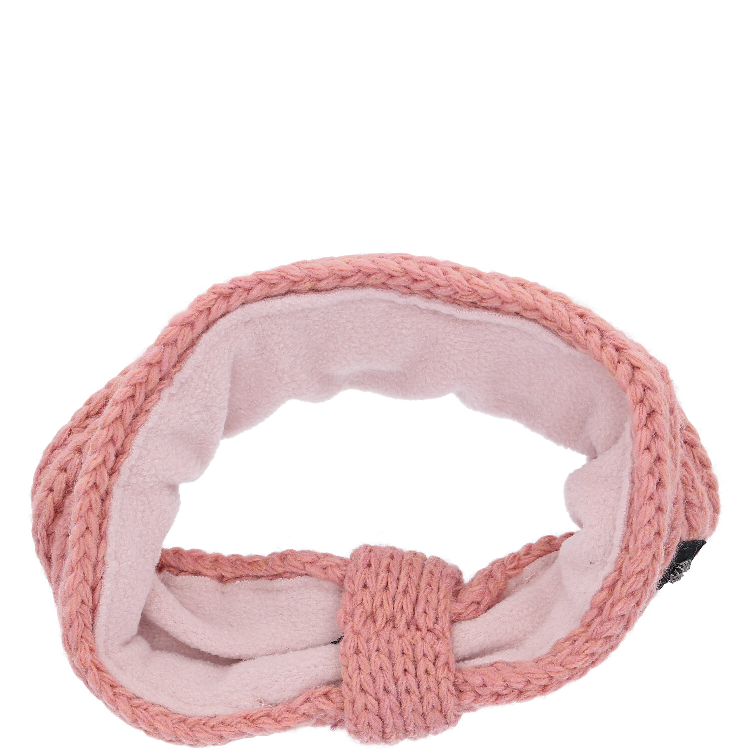 Antonio Damen Strick Stirnband mit Fleece  rosé