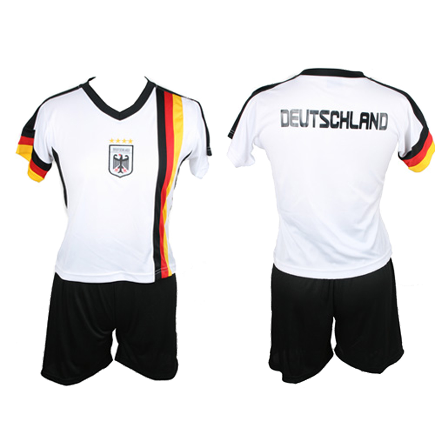 Antonio Germany Fussball Trikot + Hose Set , 146-152 - weiß Abbildung 1