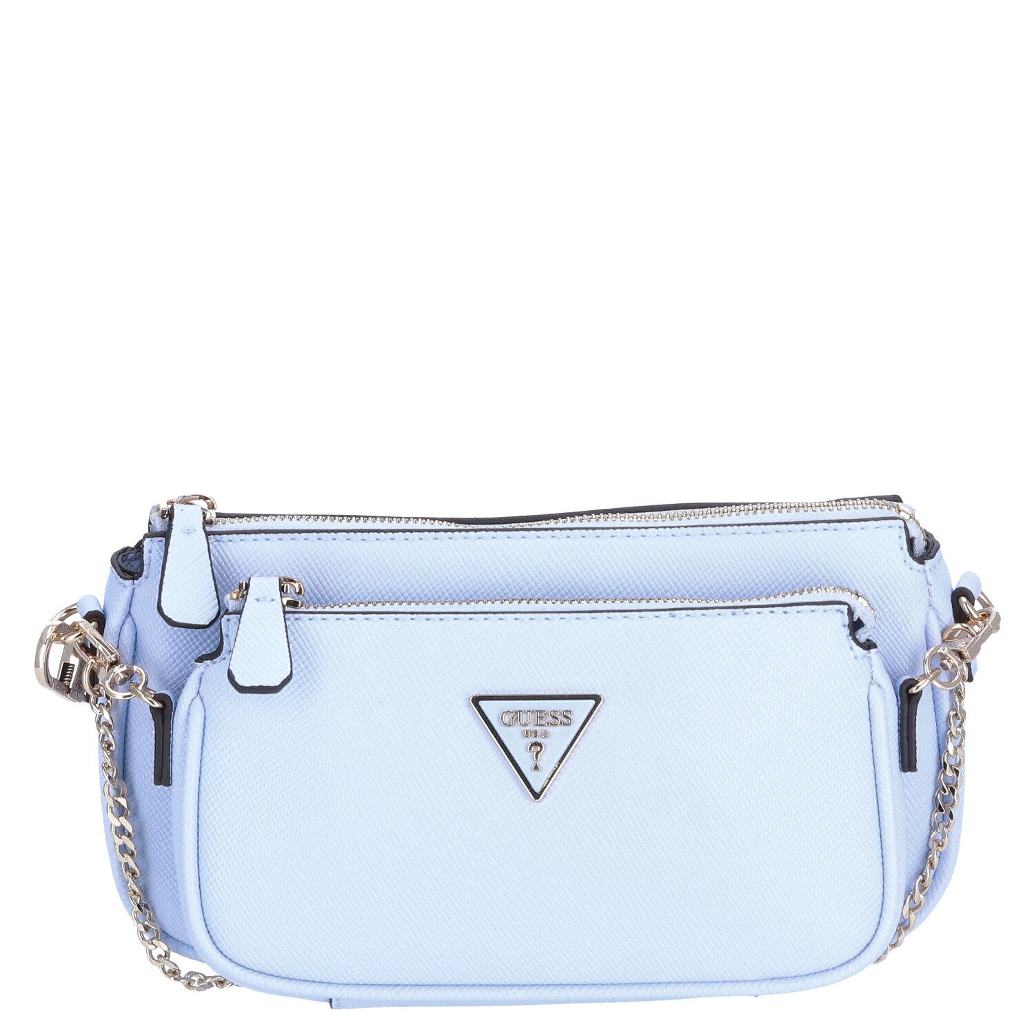 GUESS Damen Schultertasche Noelle sky blue