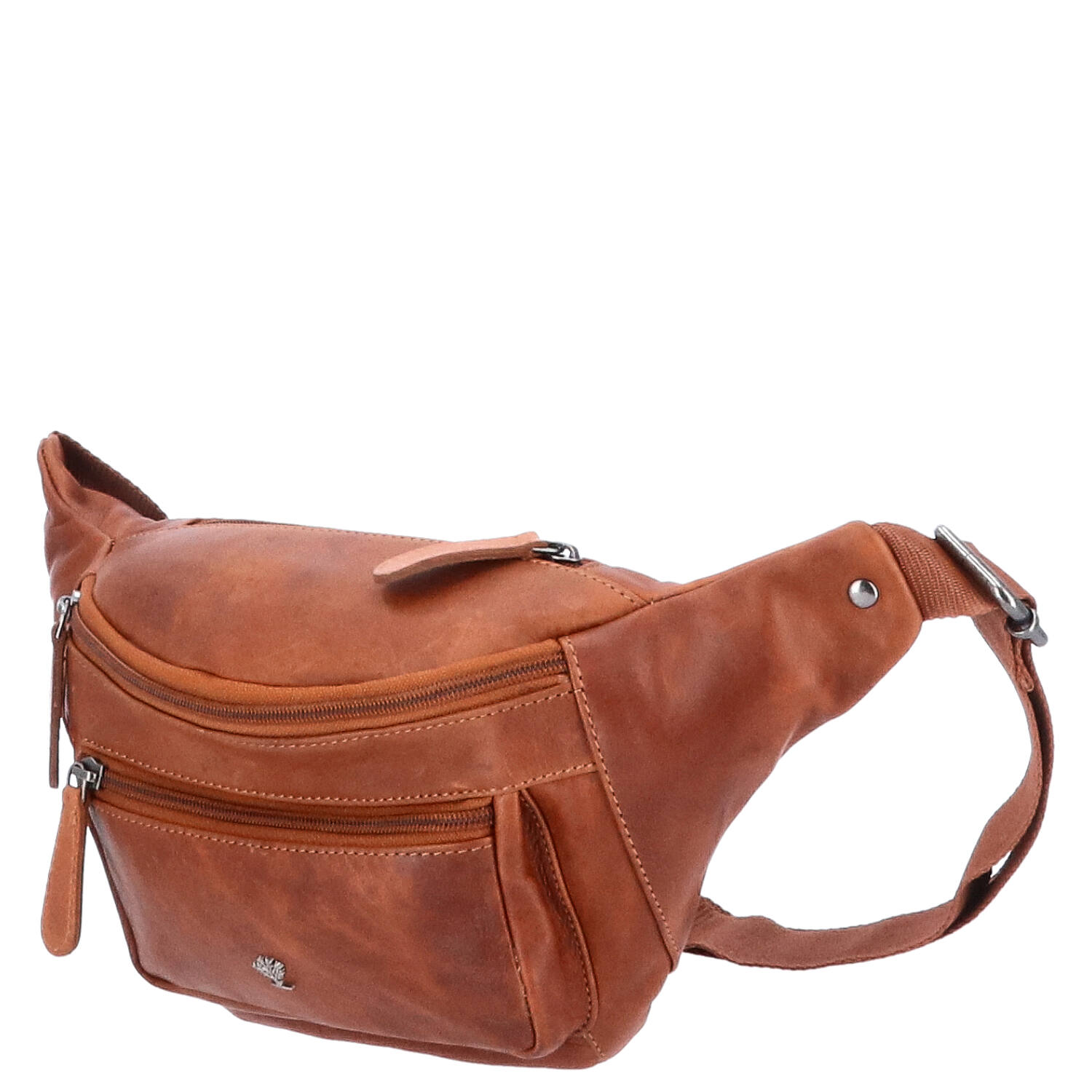 The Skandinavian Brand Leder Bauchtasche, Hüttasche, Body Bag - braun Abbildung 3