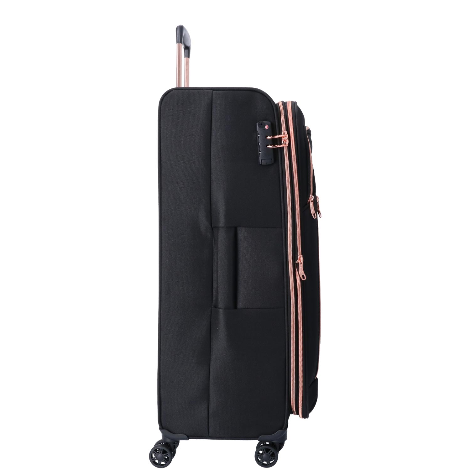 TheTrueC 4 Rollen Koffer Superlight 77cm Kopenhagen black/rose