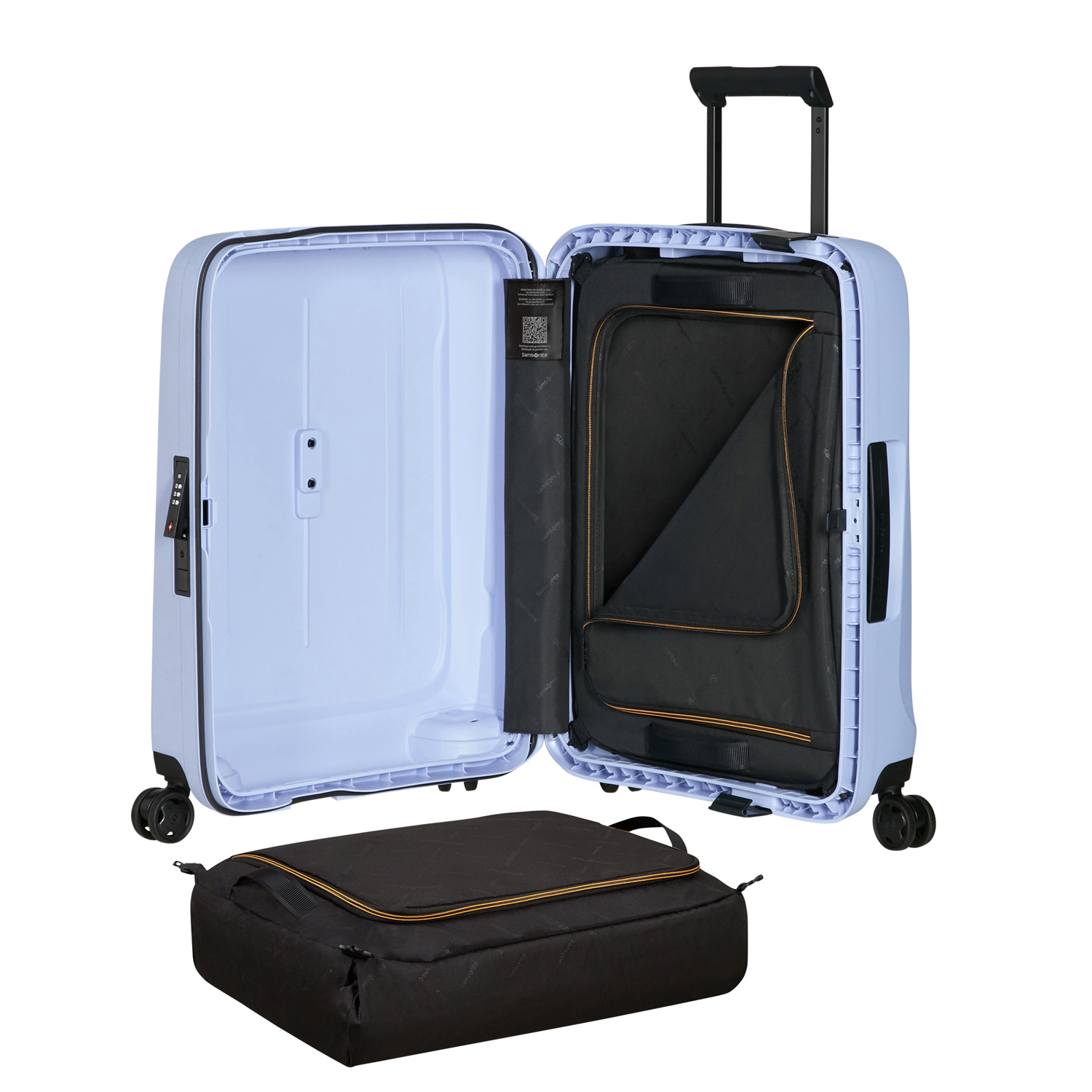 Samsonite Trolley mit 4 Rollen 55cm Essens lavender Abbildung 7