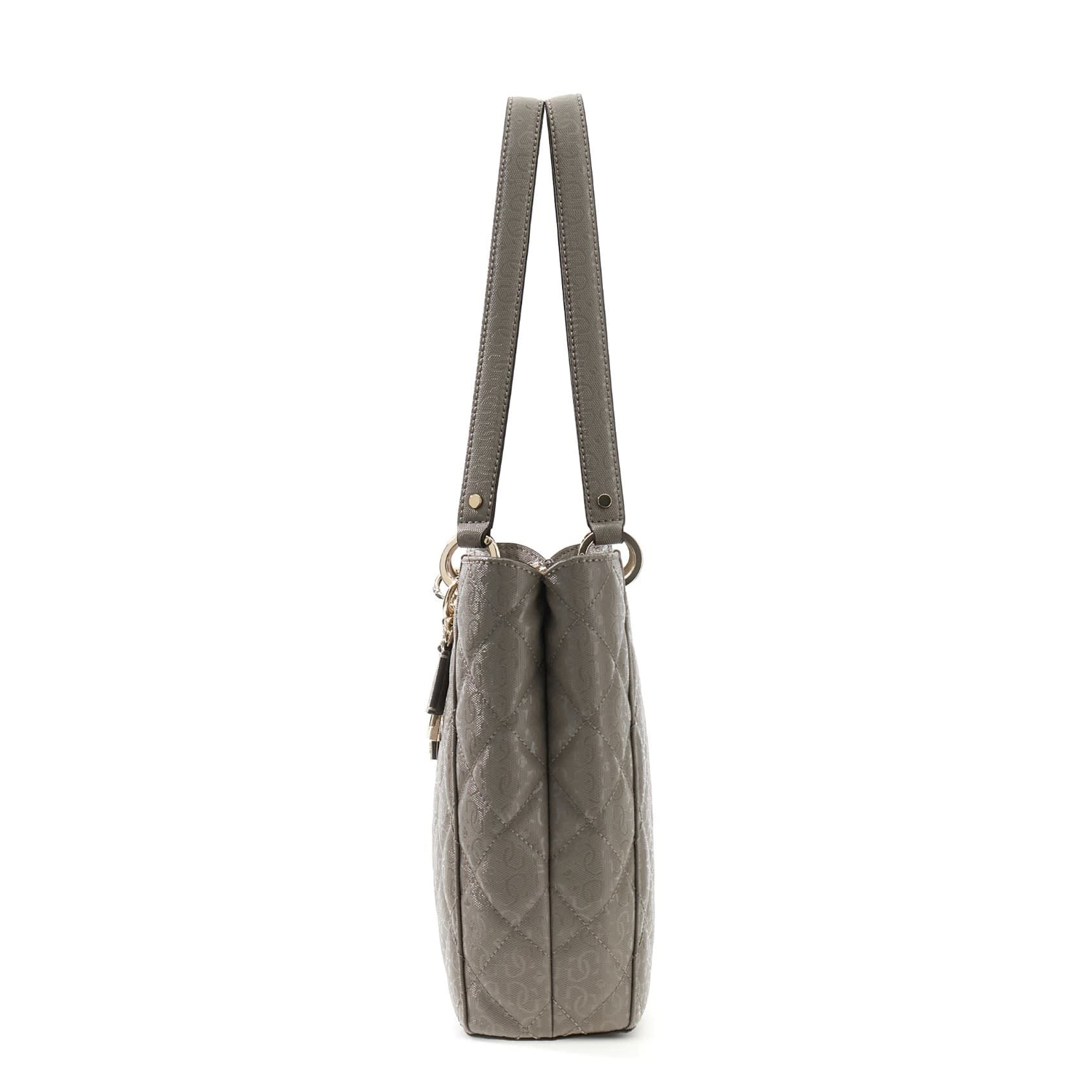 GUESS Umhängetasche Libby Noel Tote Dark Taupe Abbildung 3
