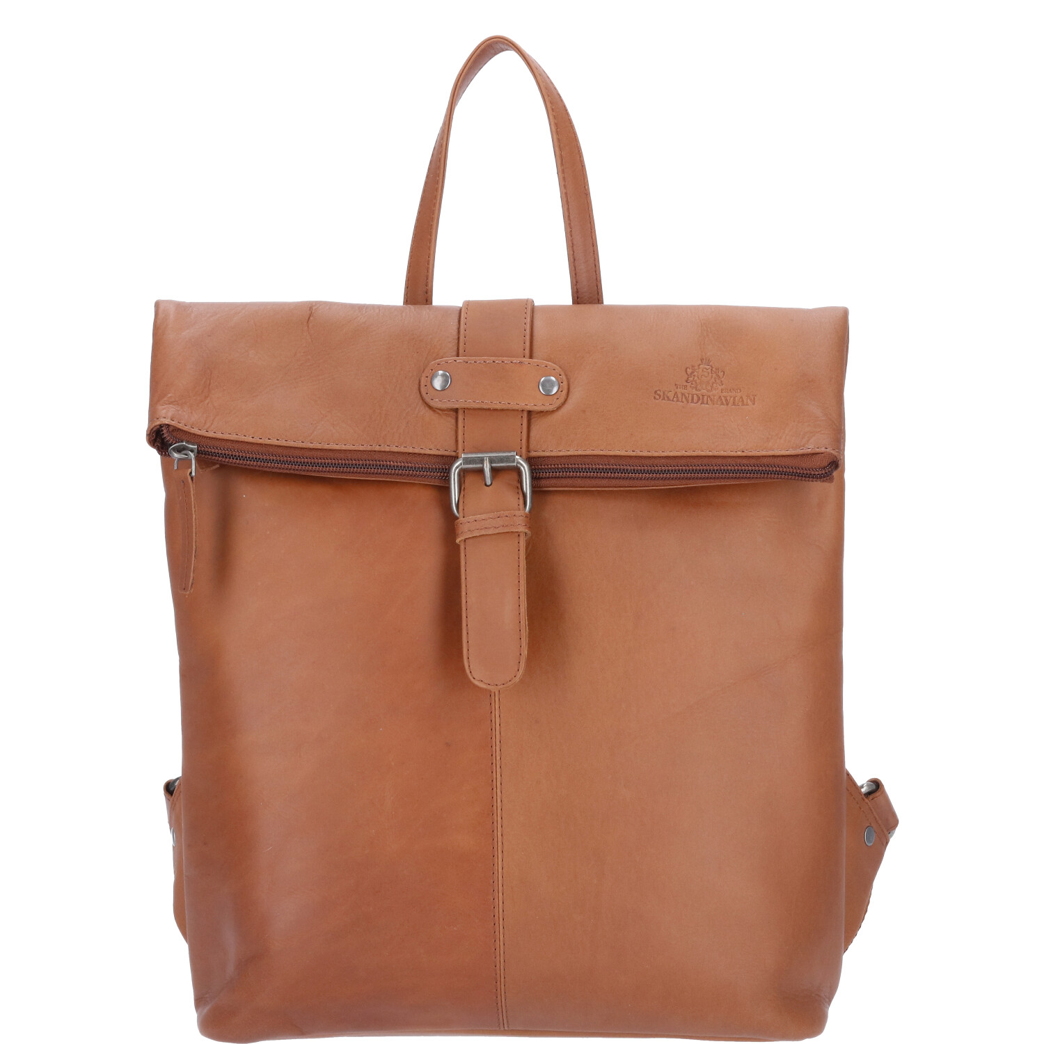 The Skandinavian Brand Leder Rucksack Cognac - Cognac Abbildung 2