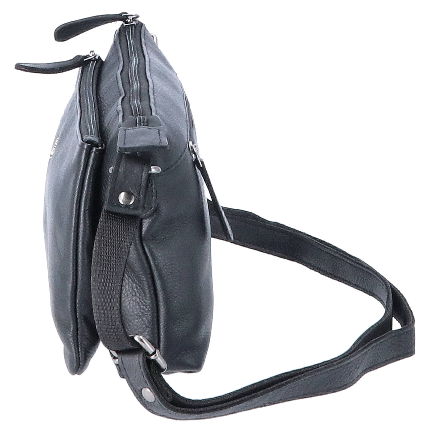 The Skandinavian Brand Leder Umhängetasche - Black Abbildung 4