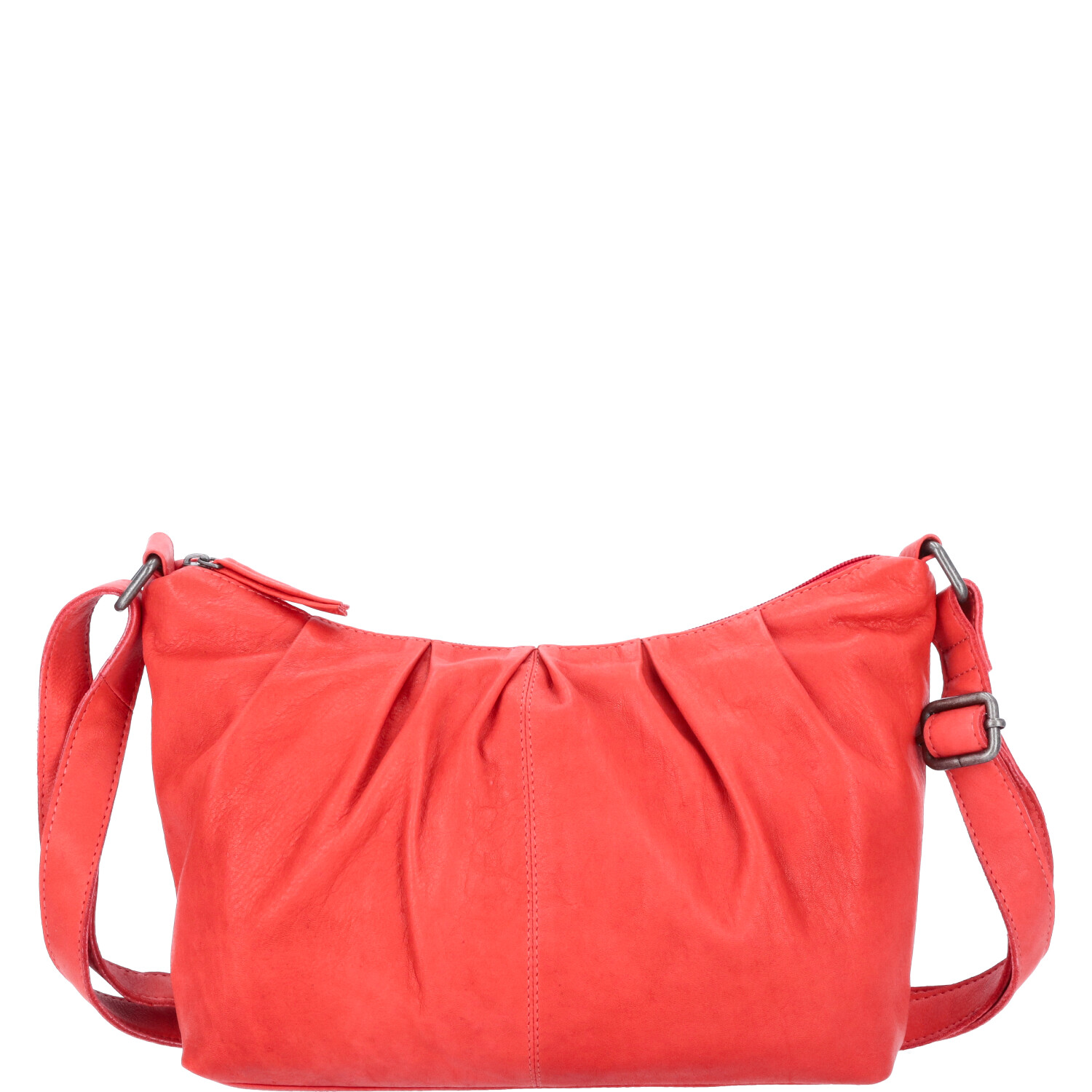 The Skandinavian Brand Damen Ledertasche, Schultertasche  Red