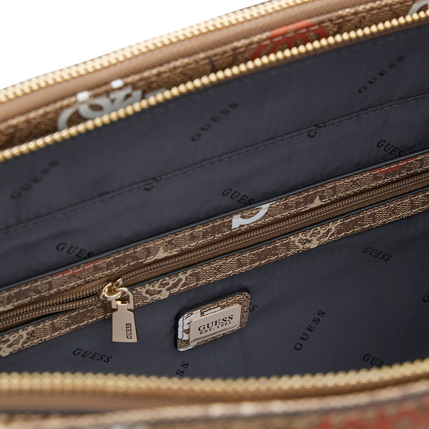 GUESS Shopper Handtasche Eliette Logo Latte Logo/Ginger Abbildung 5