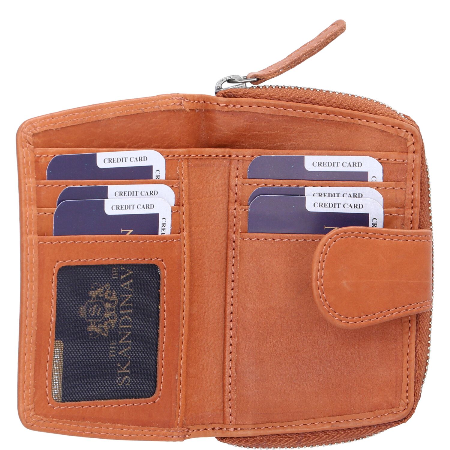 The Skandinavian Brand Leder Geldbörse  Cognac Abbildung 3