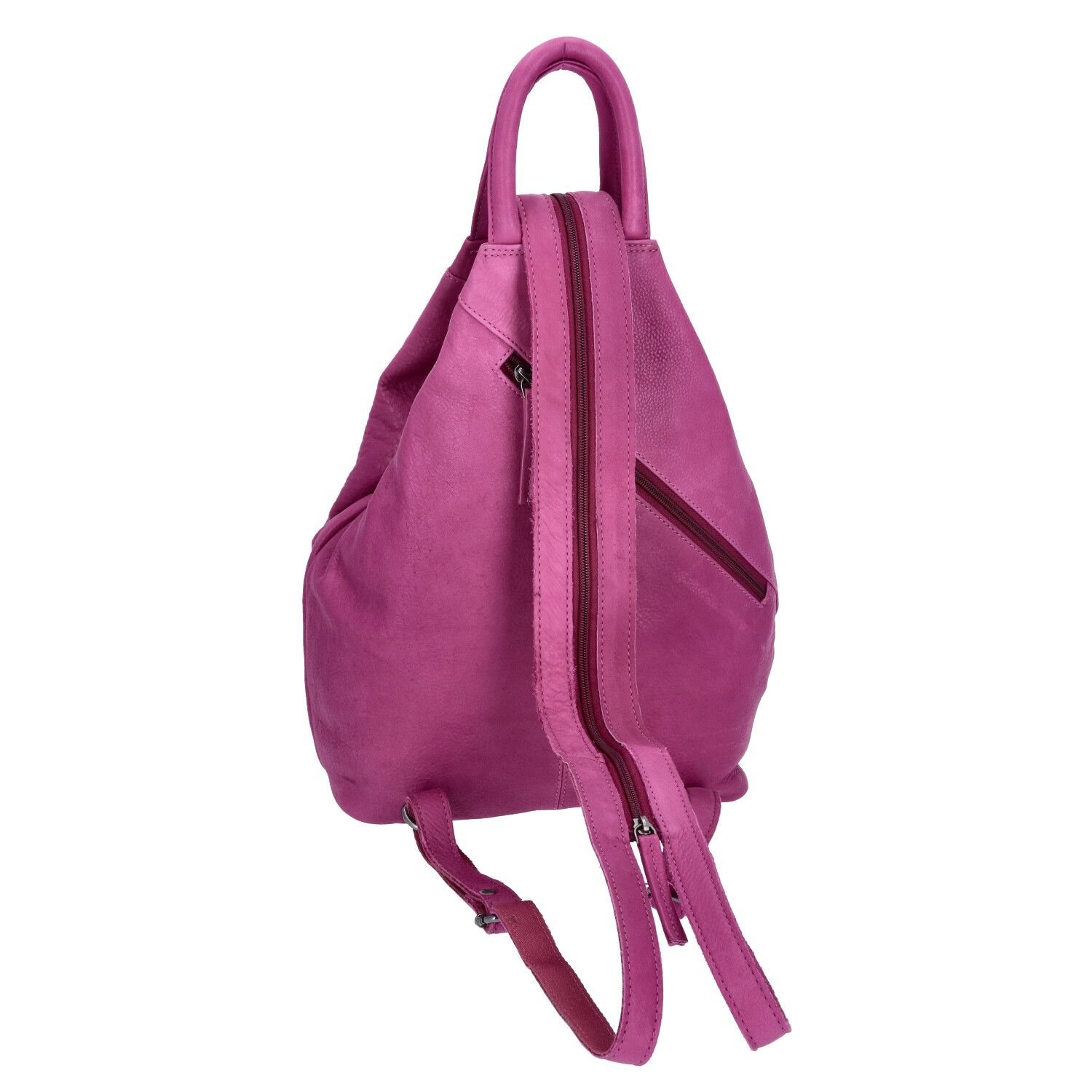 The Skandinavian Brand Damen Leder Rucksack - Purple Abbildung 2