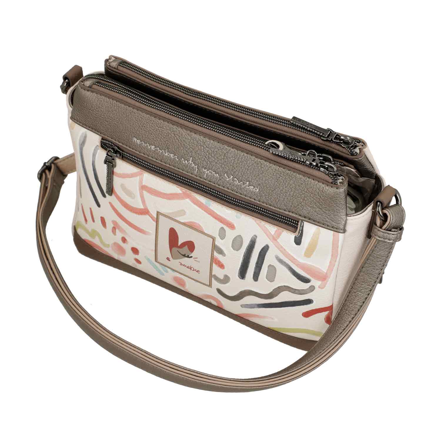 Anekke Damen Umhängetasche Bolso Bandolera multicolour Abbildung 3