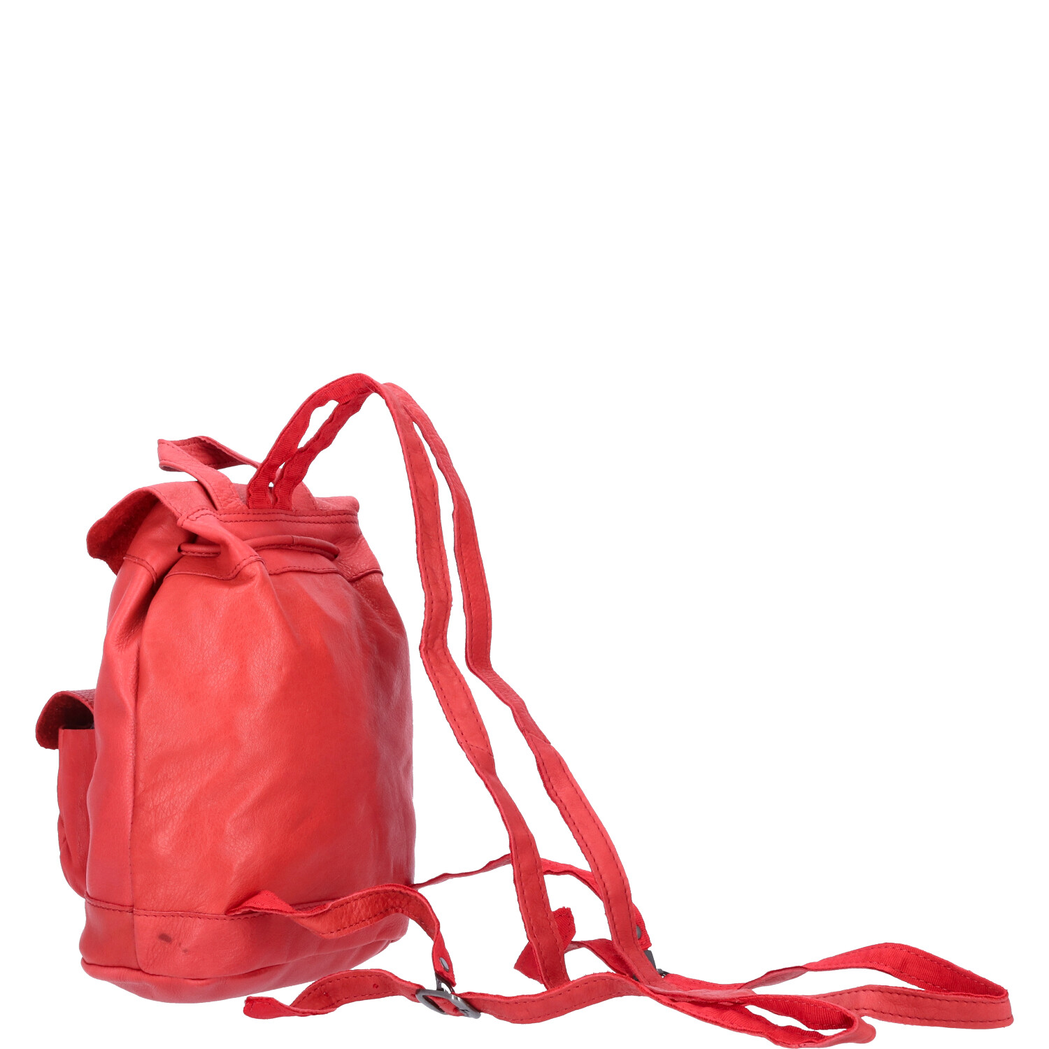 The Skandinavian Brand Mini Leder Rucksack  rot